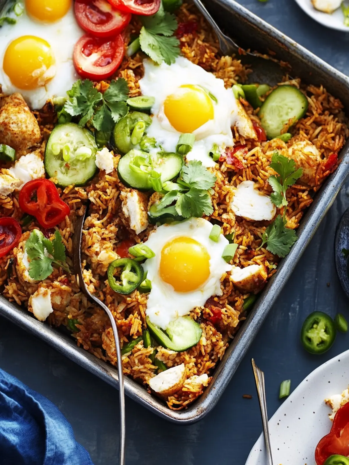 Nasi Goreng Tray Bake