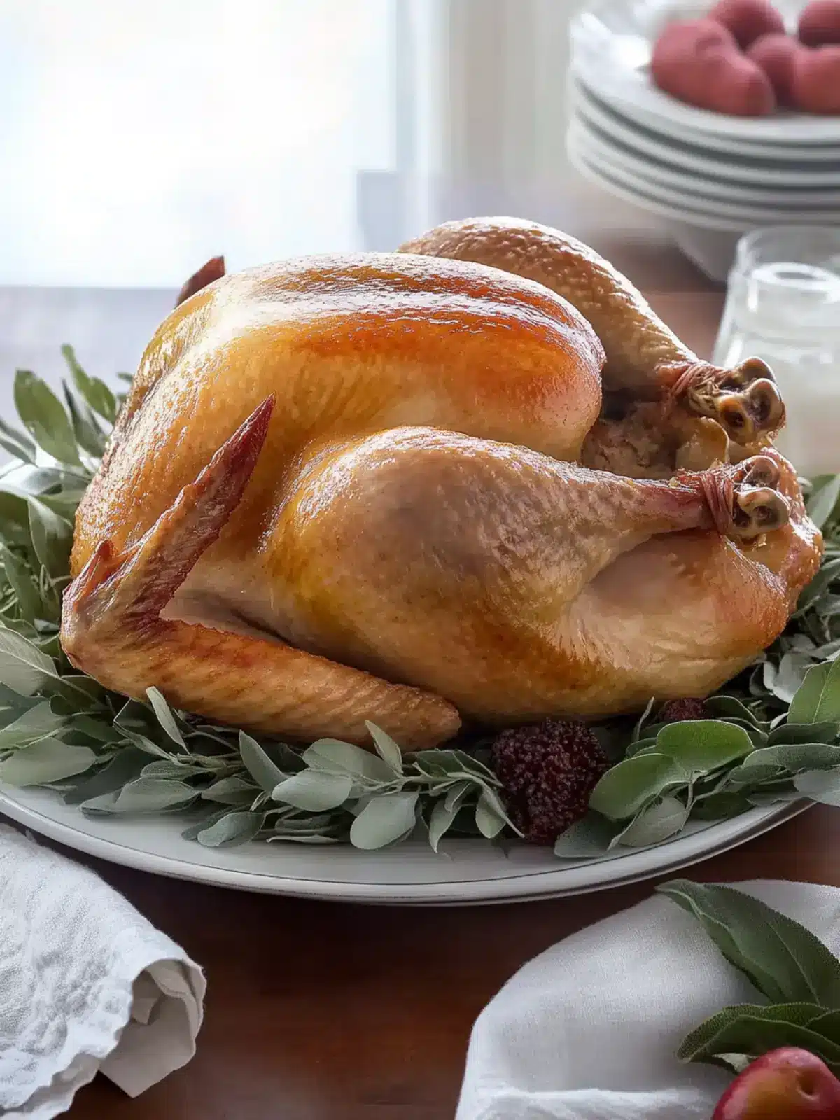 Traditional Brined Roast Turkey