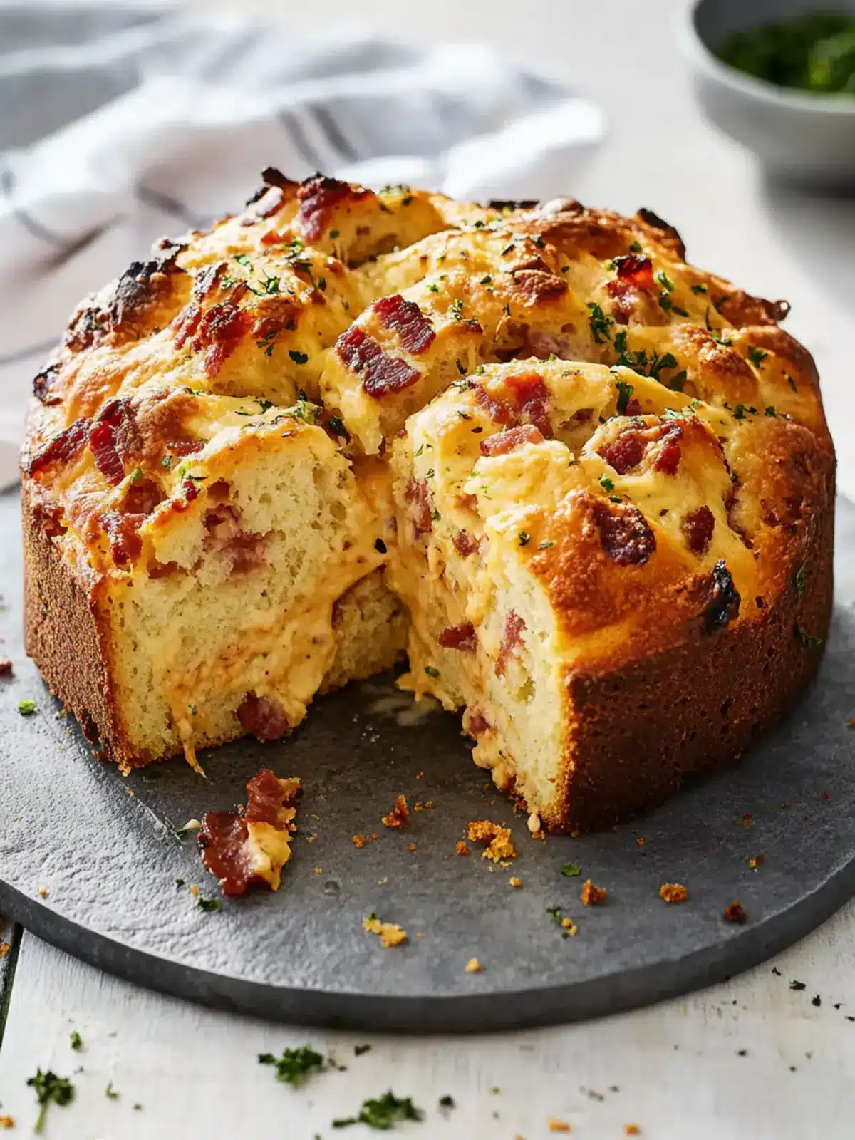 Cheese and Bacon Pull-Apart Loaf