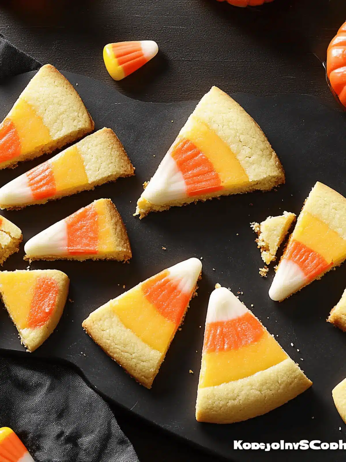 Slice and Bake Candy Corn Halloween Cookie Recipe