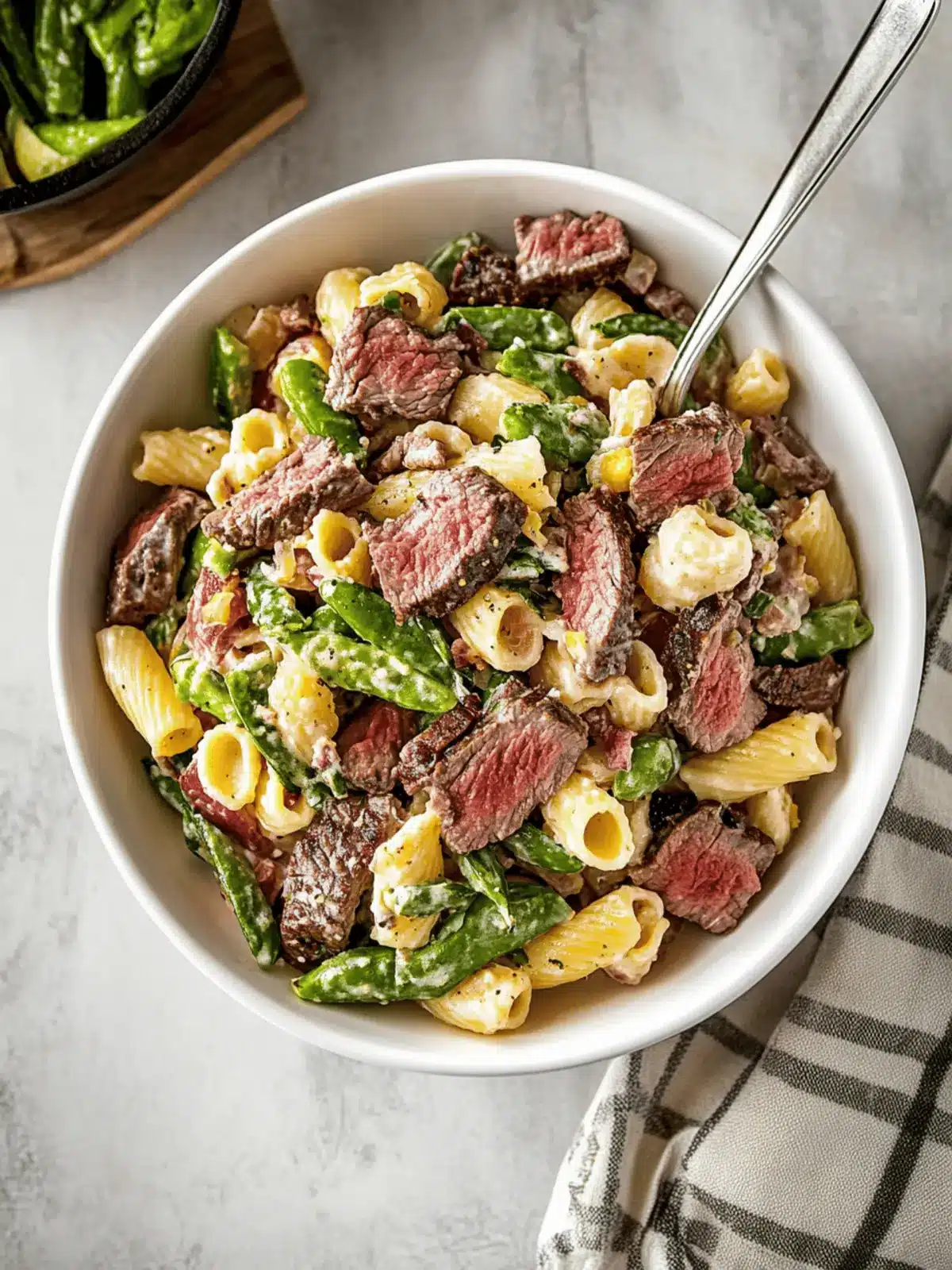 Savory Steak Pasta Salad: Quick, Creamy Delight in 30 Minutes 3 Steak Pasta Salad