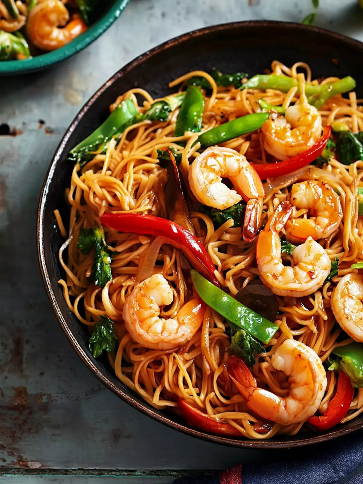 Honey and Soy Prawn Noodle Stir-Fry in Just 30 Minutes! 4 Honey And Soy Prawn Noodle Stir Fry