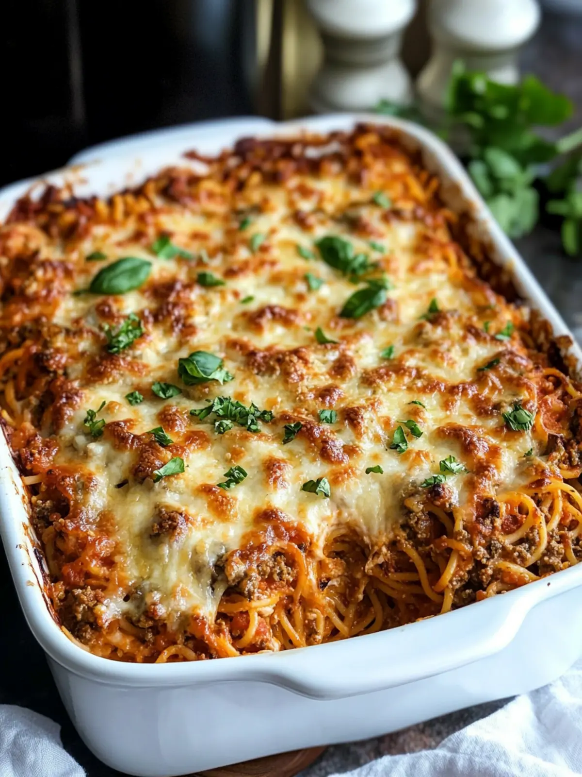 Southern Baked Spaghetti Casserole