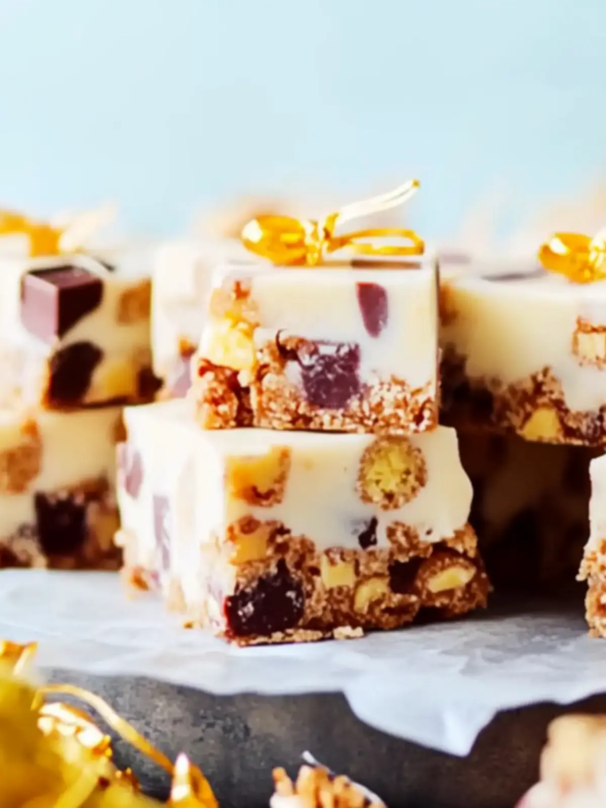 Christmas chocolate tiffin