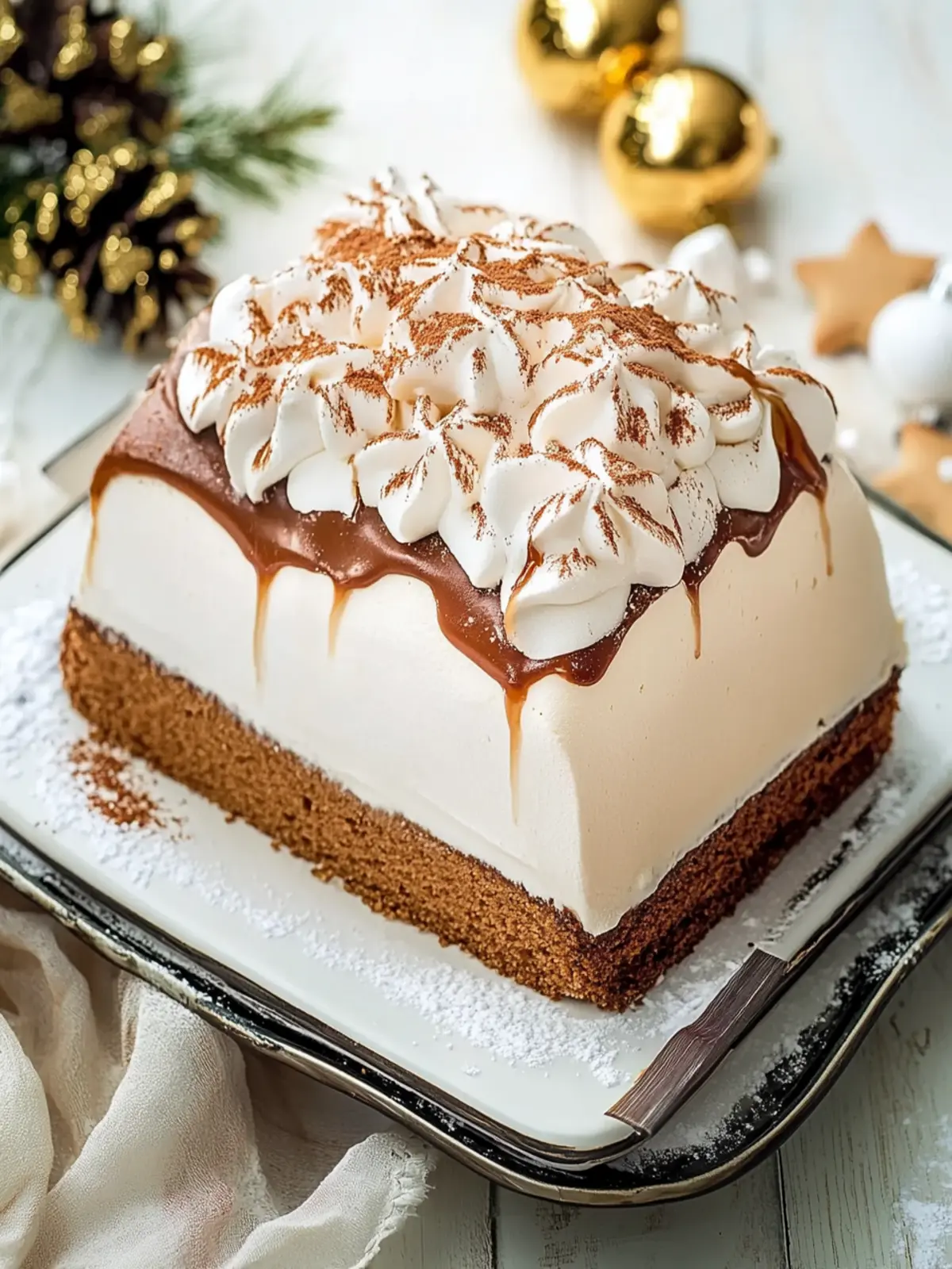 Christmas Gingerbread Bombe Alaska