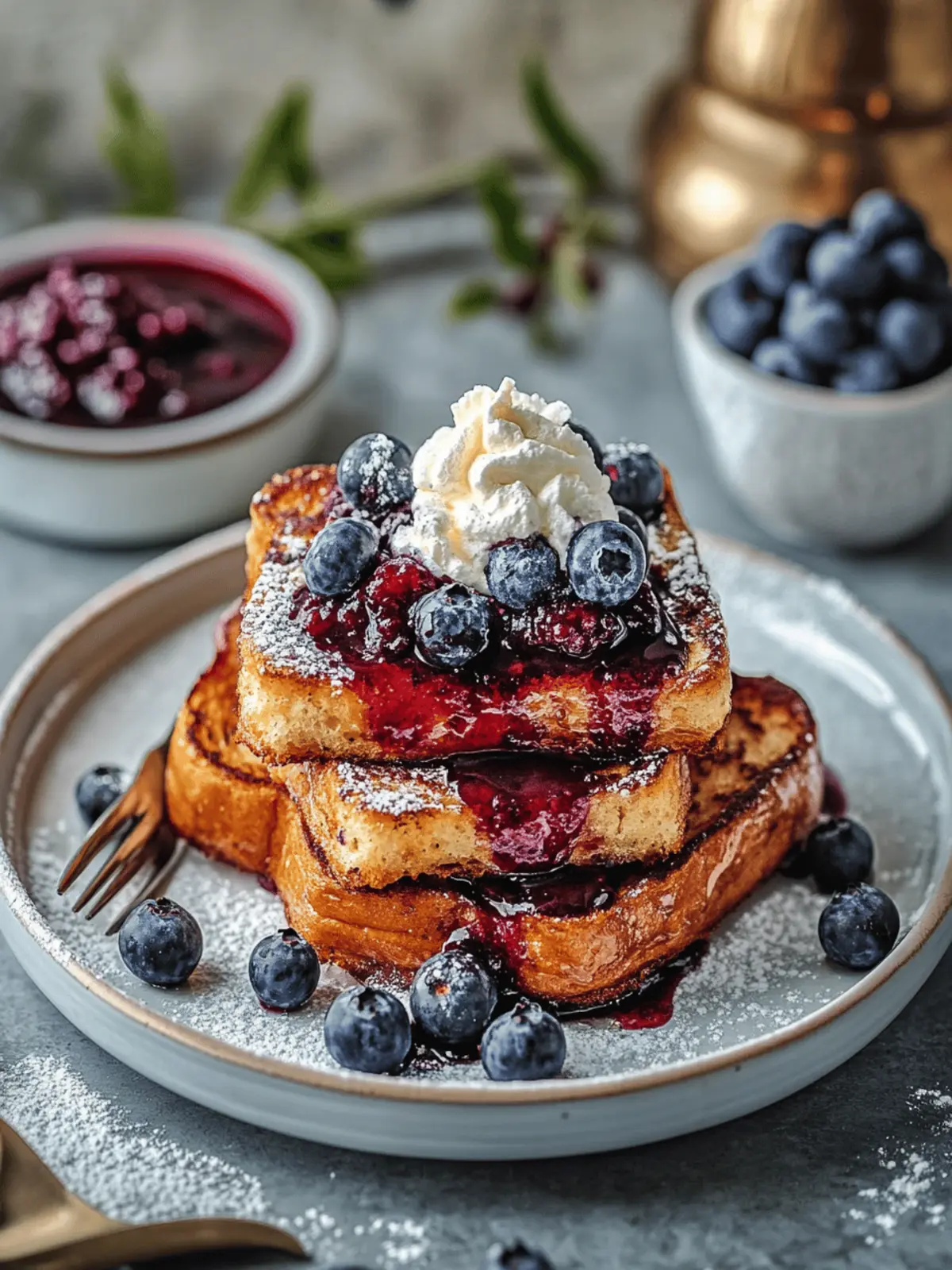 Decadent Brioche French Toast with Blueberry Compote Delight 4 Brioche French Toast with Blueberry Compote
