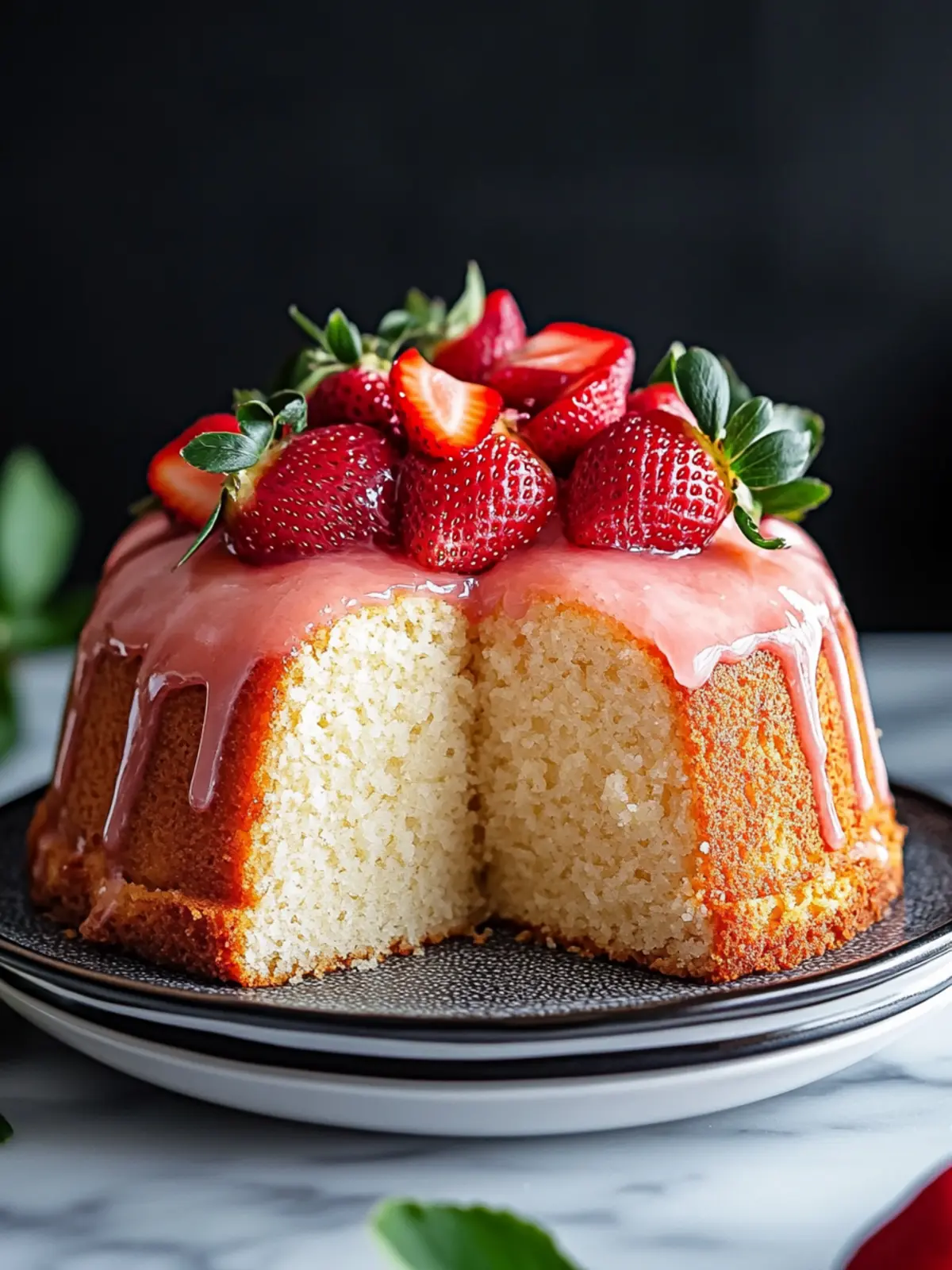 Strawberry Pound Cake