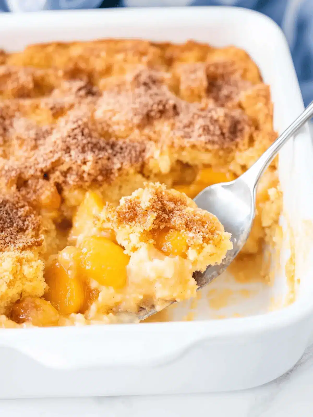 Easy Peach Dump Cake