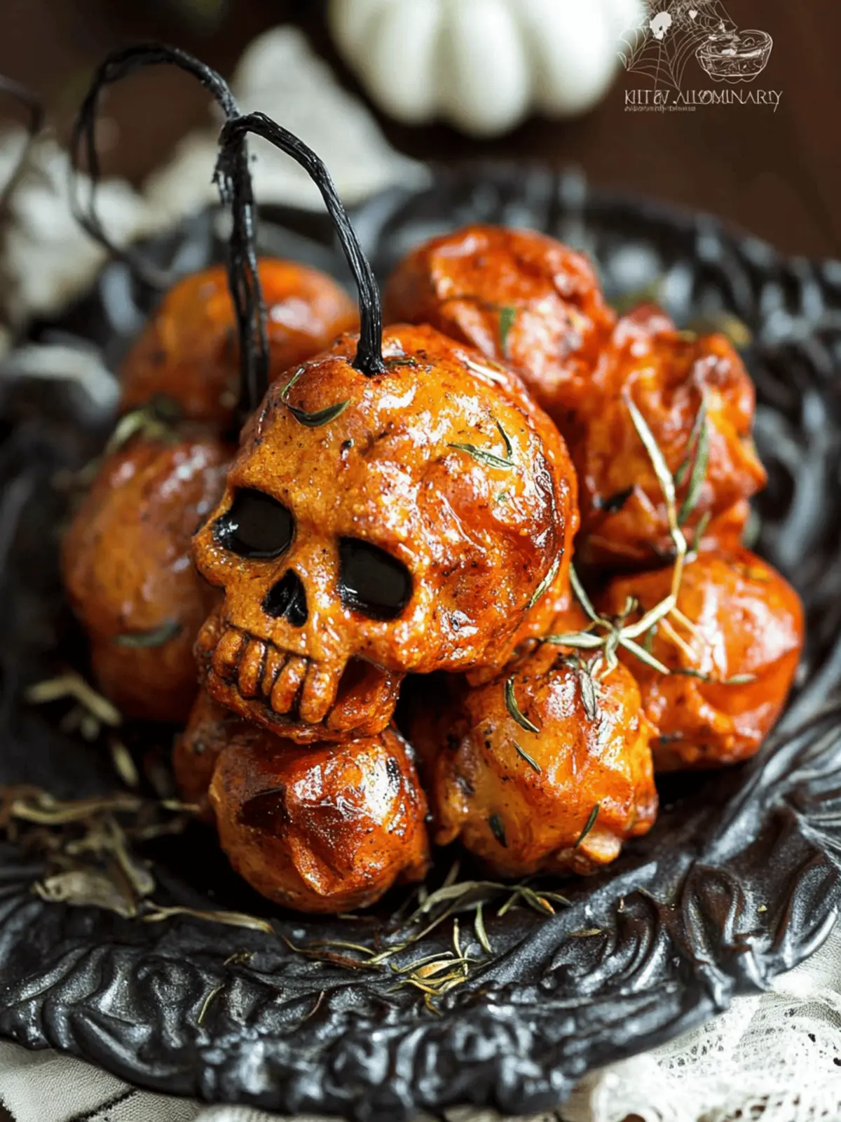 Halloween Skull Roasted Red Potatoes