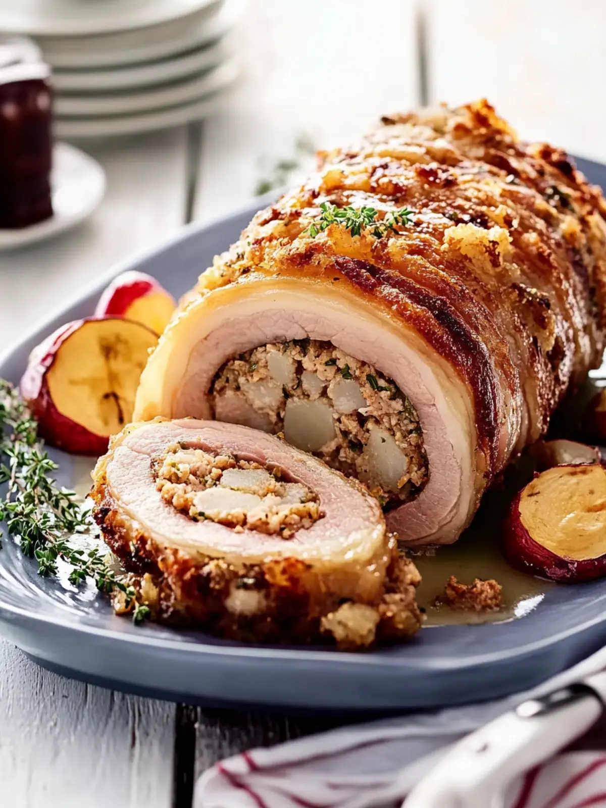 Crispy Rolled Pork with Easy Herb Stuffing for Perfect Dinners 3 Crispy Rolled Pork with Easy Herb Stuffing