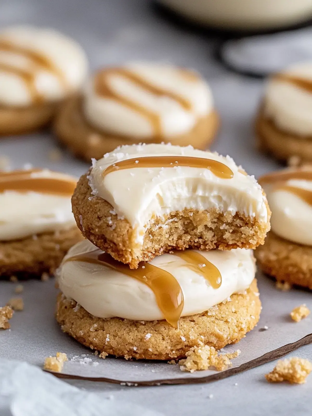 Make Copycat Crumbl Salted Caramel Cheesecake Cookies Today 3 Copycat Crumbl Salted Caramel Cheesecake Cookies
