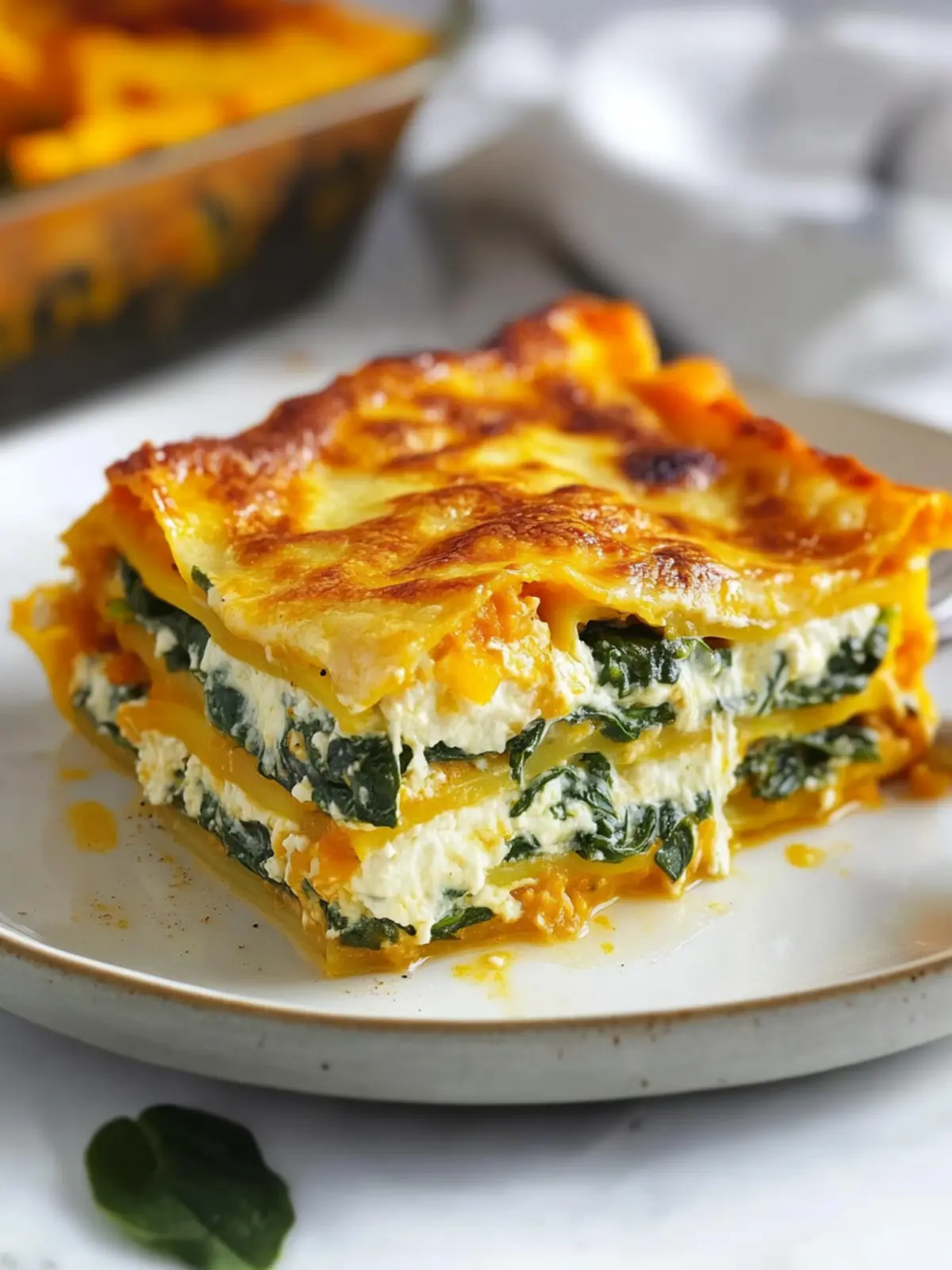 Roasted Pumpkin and Spinach Lasagne: Cozy Italian Comfort Food 4 Roasted Pumpkin and Spinach Lasagne