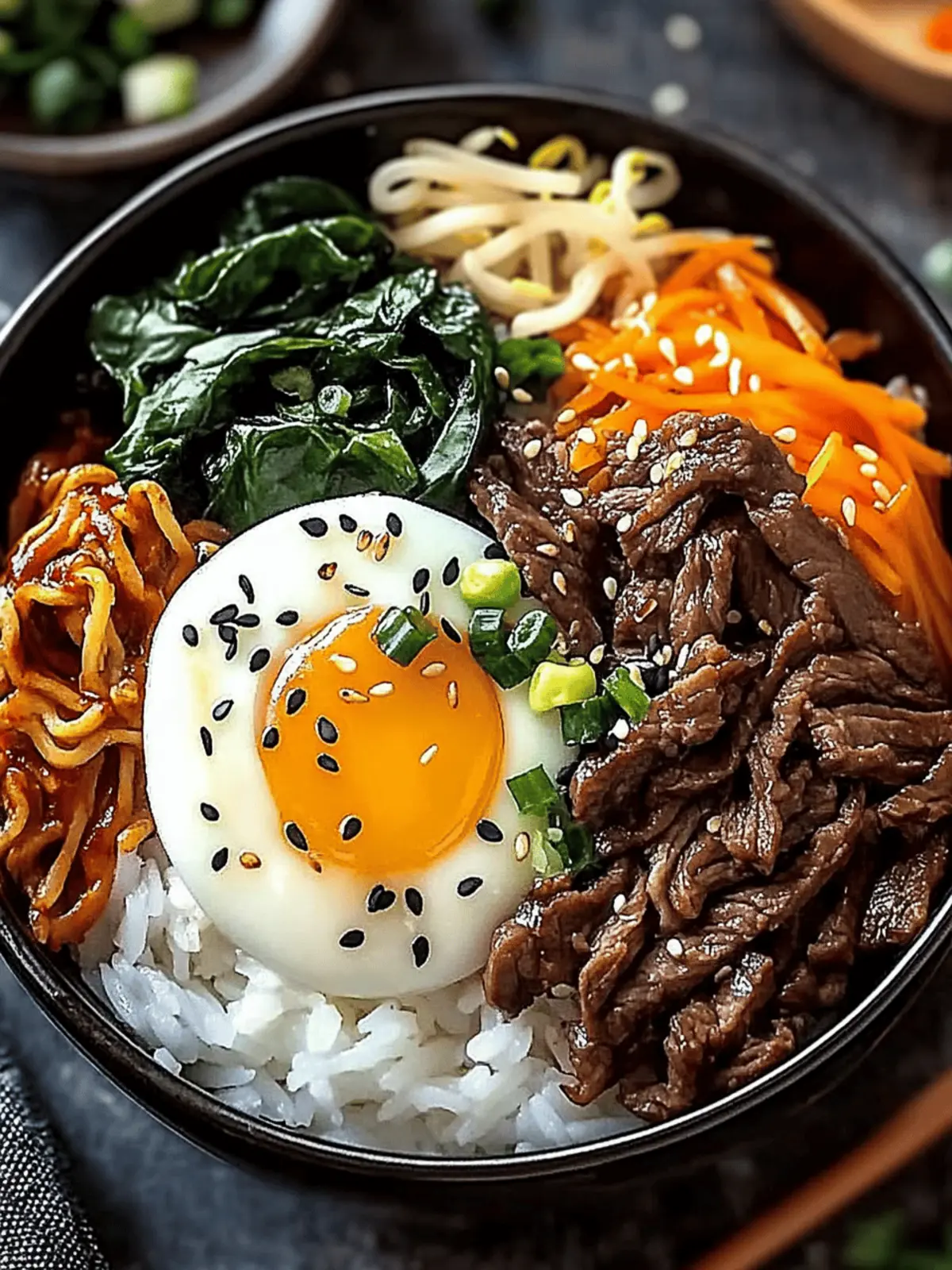 Korean Beef Bibimbap Bowl: Easy, Customizable Comfort Food 2 Korean Beef Bibimbap Bowl
