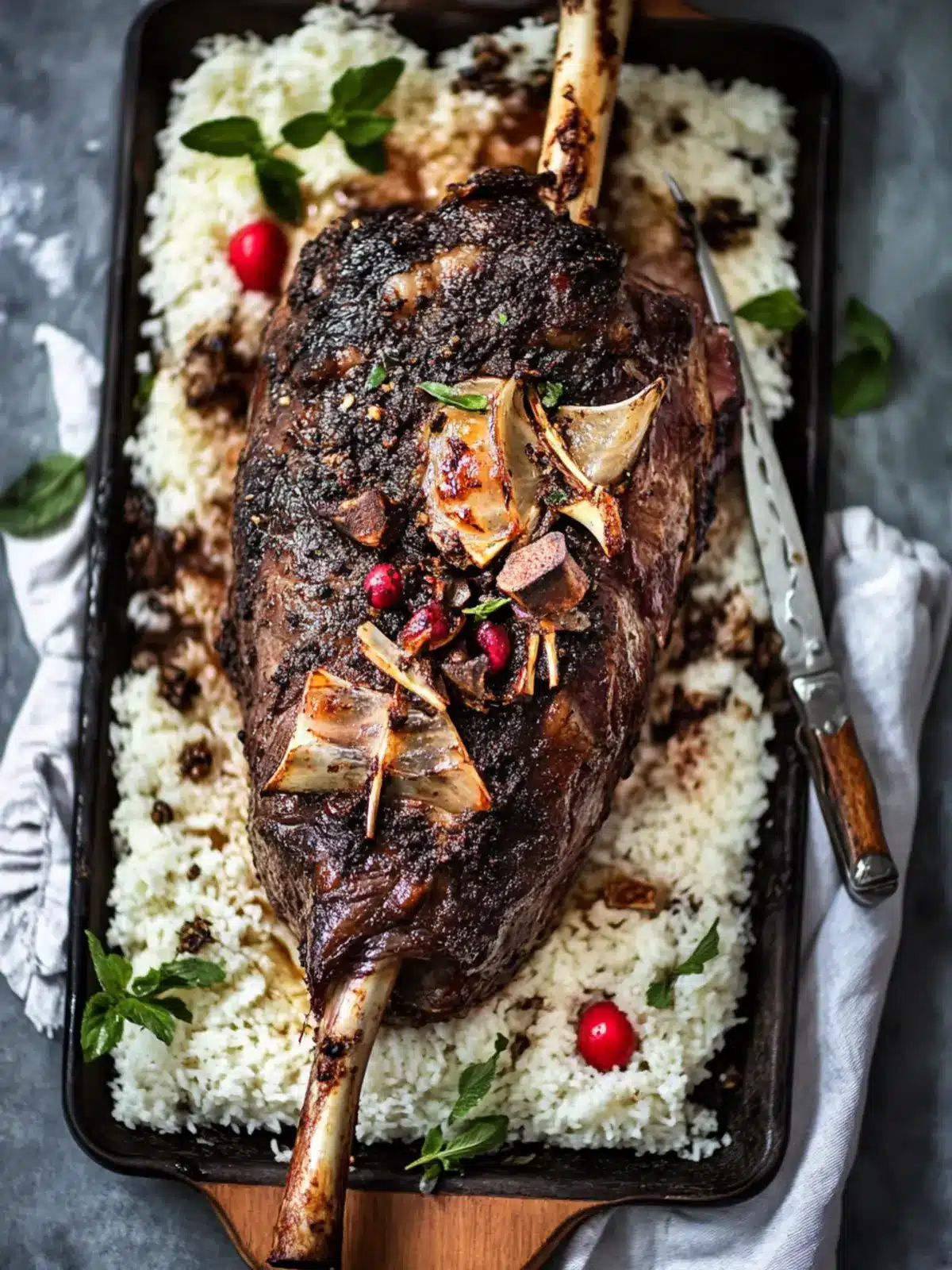 Mouthwatering Roasted Leg of Lamb with Middle Eastern Magic 4 Roasted Leg of Lamb