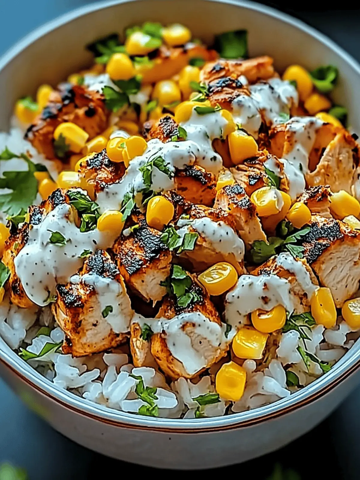 Delicious Street Corn Chicken Rice Bowl Recipe