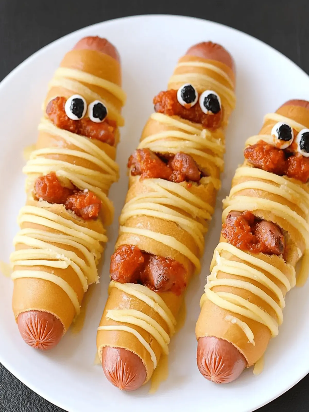 Mummy Hot Dogs: Spooky Cheesy Bites for Halloween Fun 4 Mummy Hot Dogs