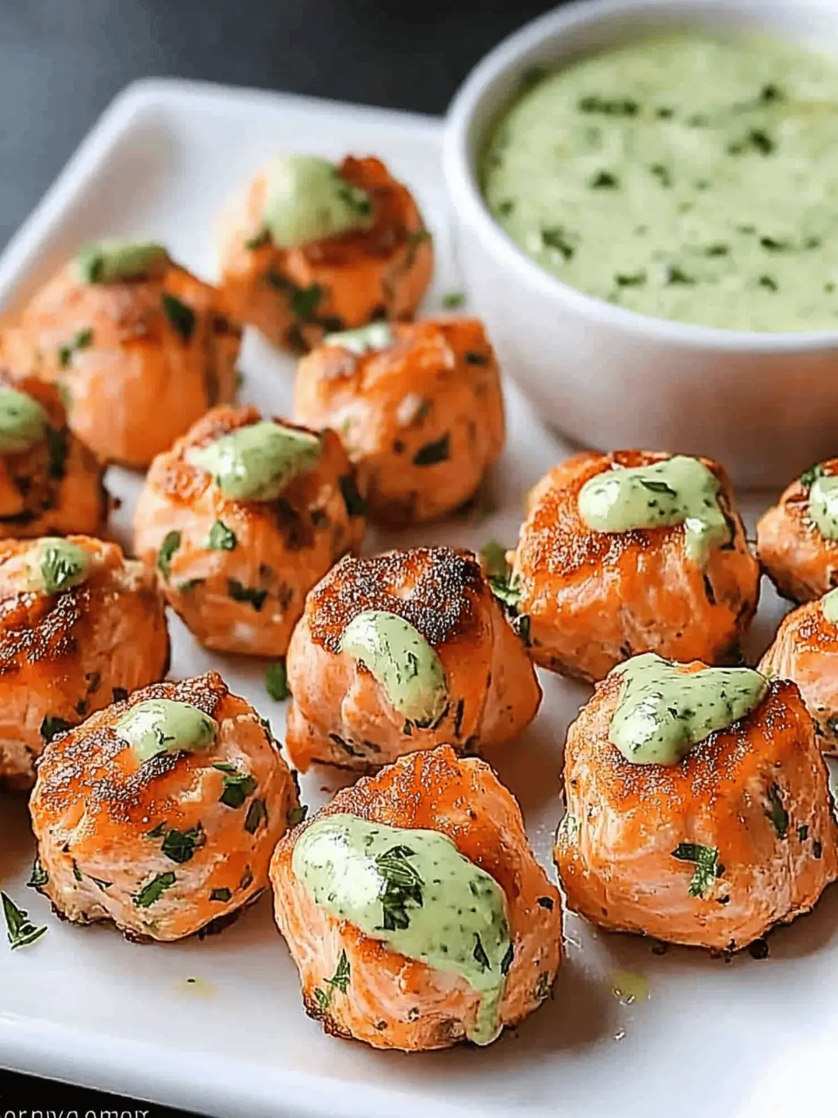 Crispy Salmon Bites with Avocado Sauce You'll Love 2 Crispy Salmon Bites with Sauce