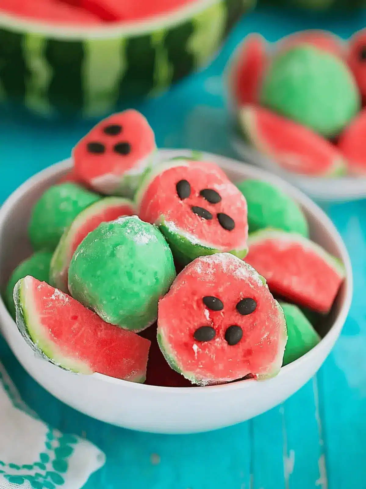 Watermelon Truffles   No Bake