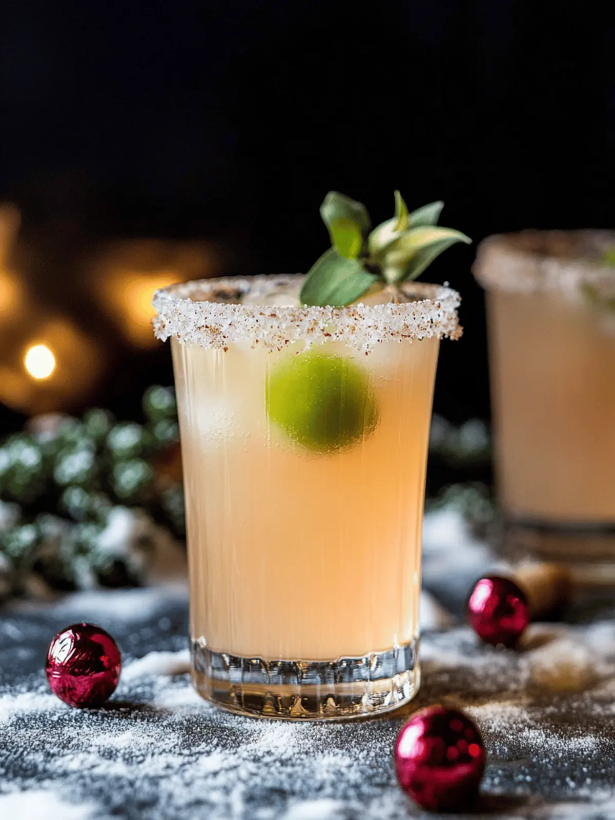 The Spicy Sweet Grinch Cocktail