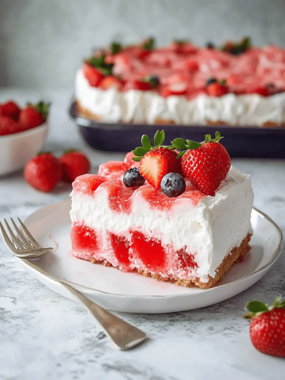Delicious Strawberry Jello Poke Cake for Joyful Gatherings 2 Strawberry Jello Poke Cake