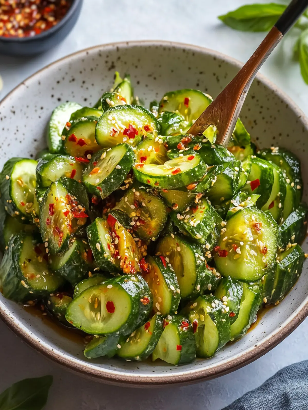 Spicy Asian Cucumber Salad