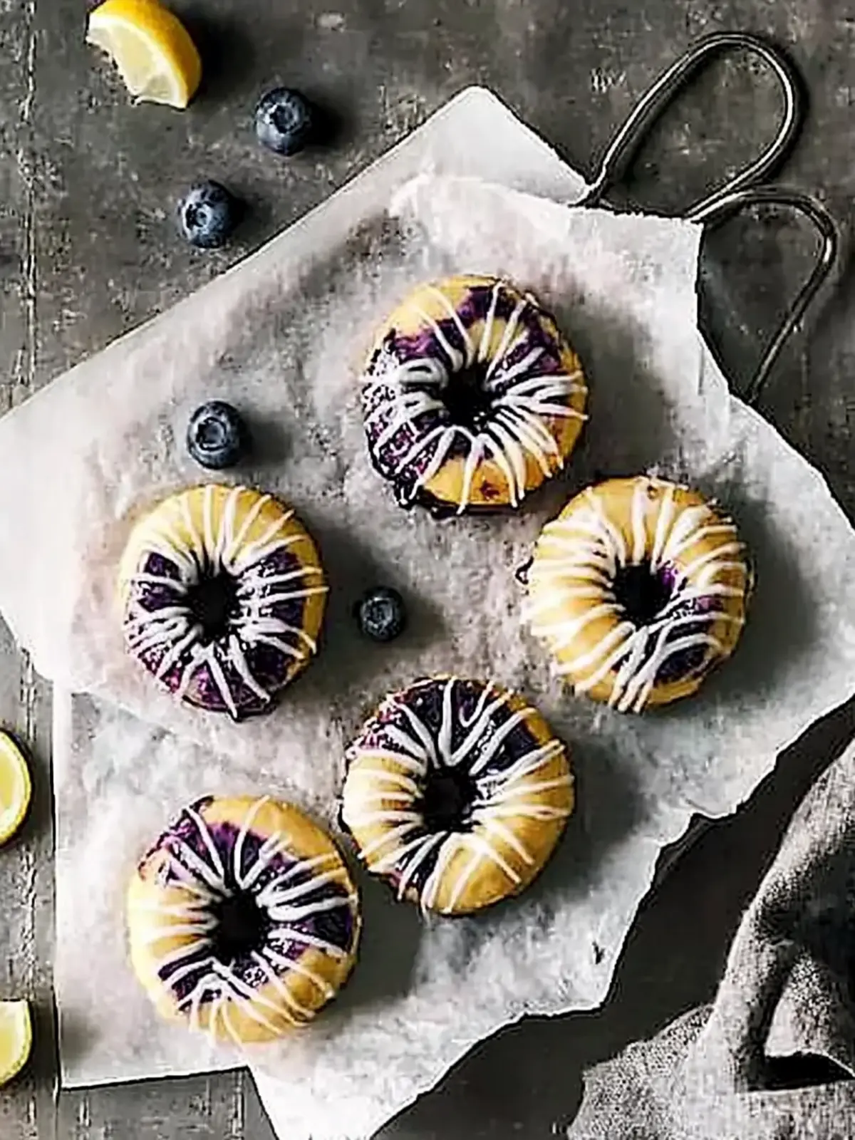 Baked Blueberry Doughnuts with Lemon Glaze for Guilt-Free Indulgence 2 Baked blueberry doughnuts with lemon glaze