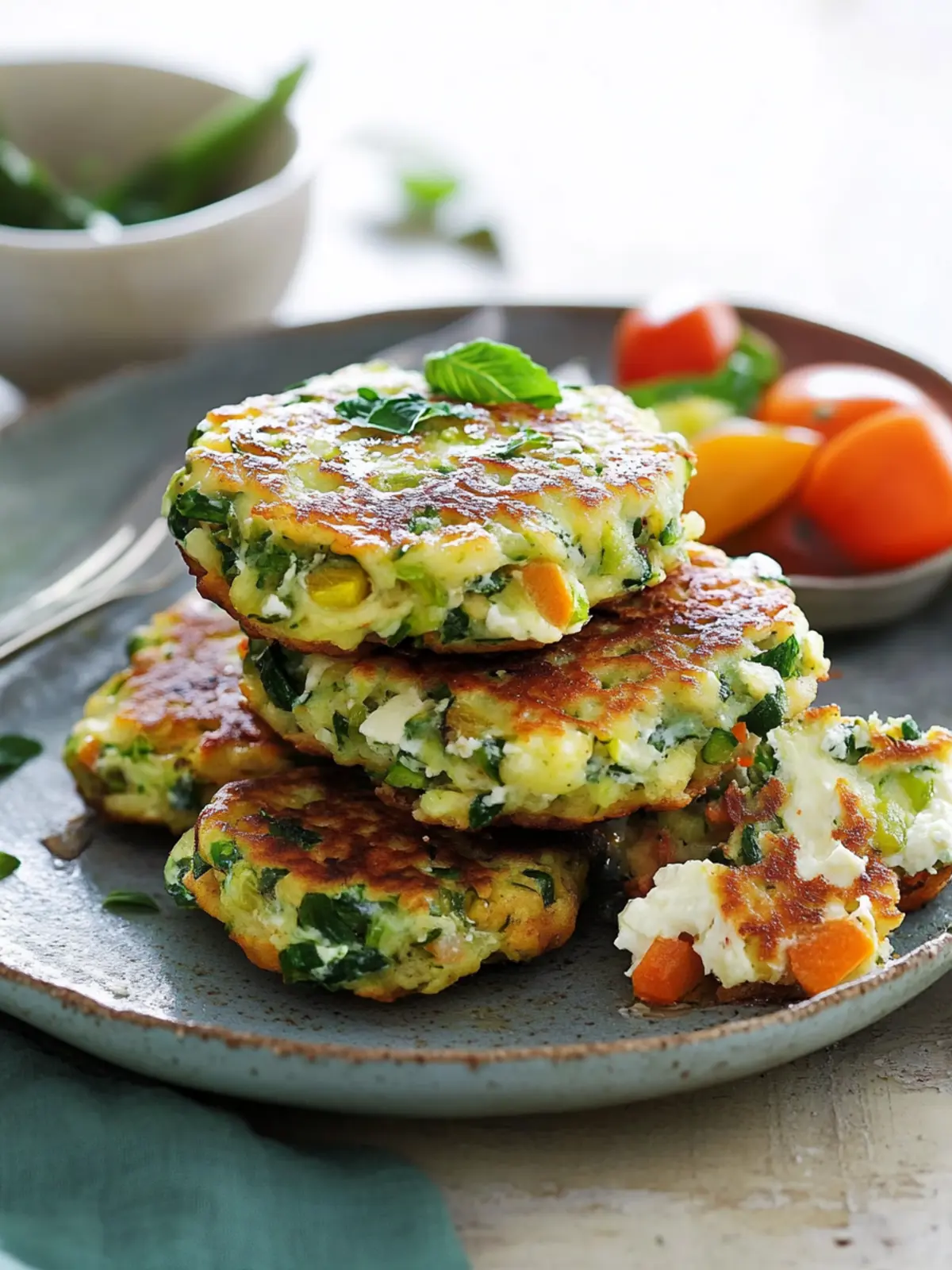 Ricotta And Green Veg Fritters