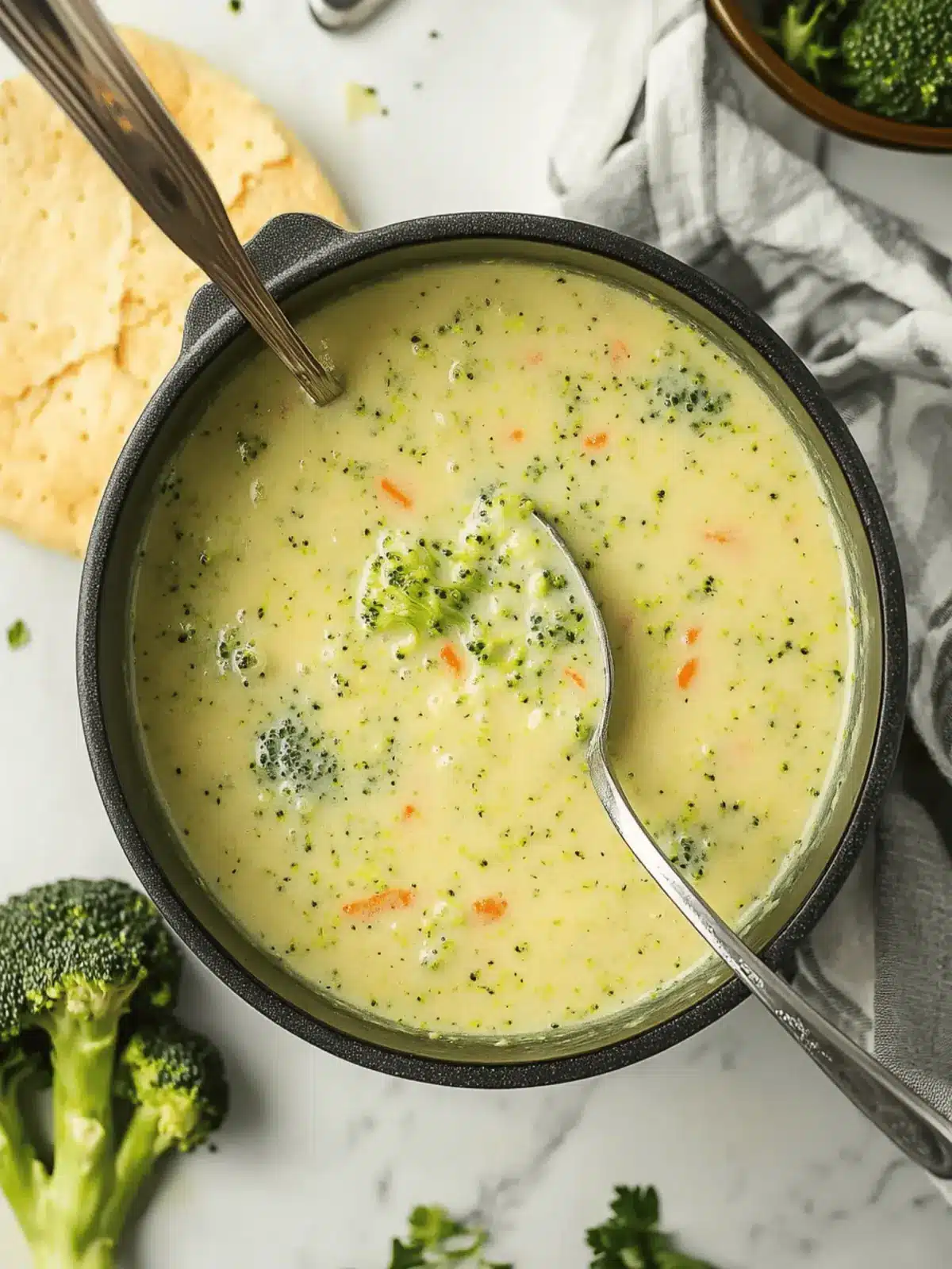 High Protein Broccoli Cheddar Soup