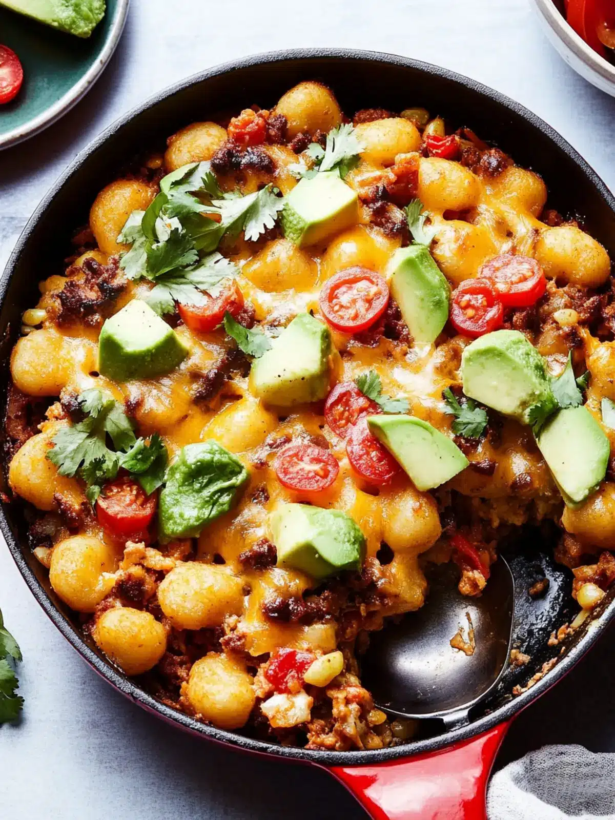 Taco Gnocchi Bake