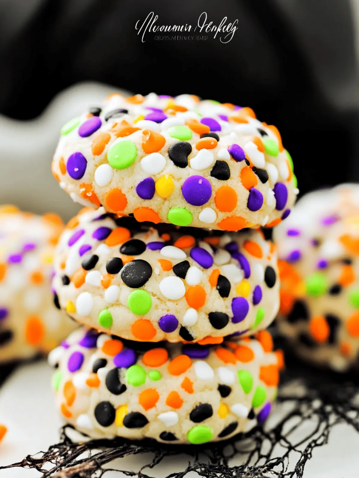 Halloween Confetti Cookies