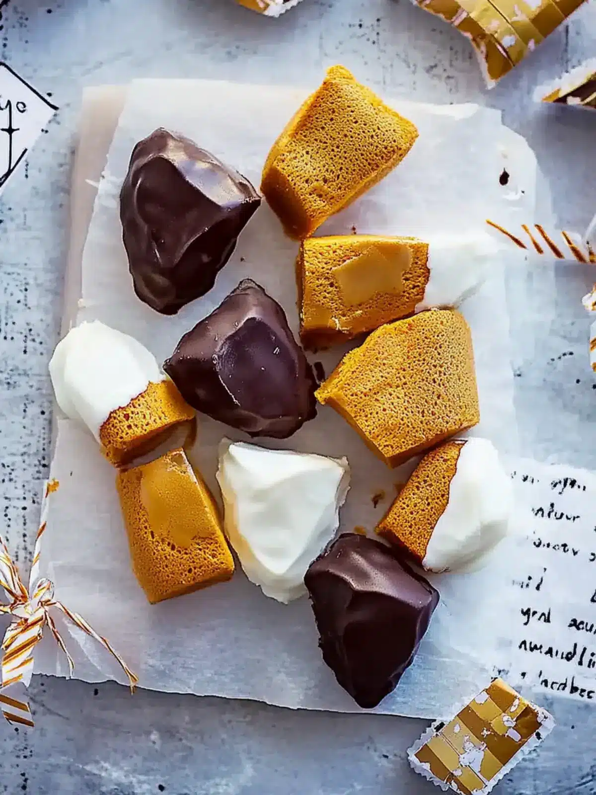 Chocolate-Dipped Honeycomb: A Festive Homemade Delight 3 Chocolate-dipped honeycomb