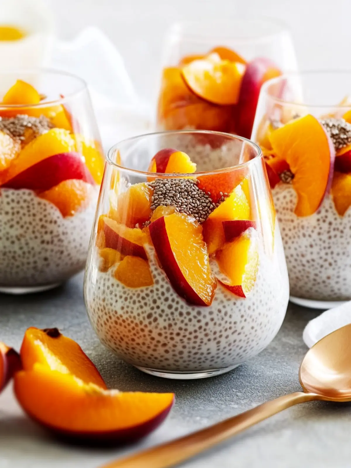 Nectarine and Apricot Coconut Chia Puddings for a Refreshing Summer Treat 2 Nectarine And Apricot Coconut Chia Puddings