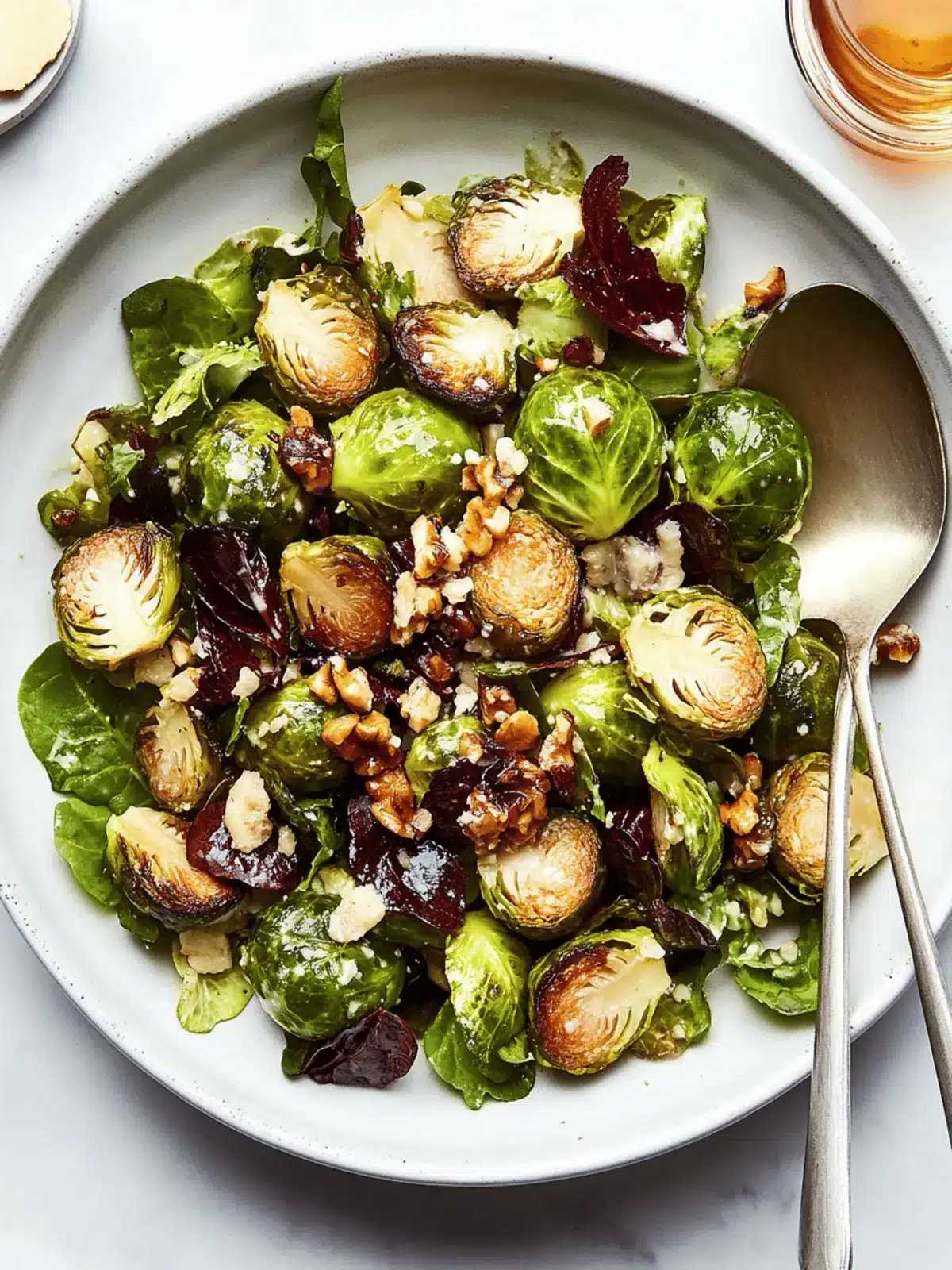 Air-Fryer Brussels Sprouts Salad With Spiced Maple Vinaigrette