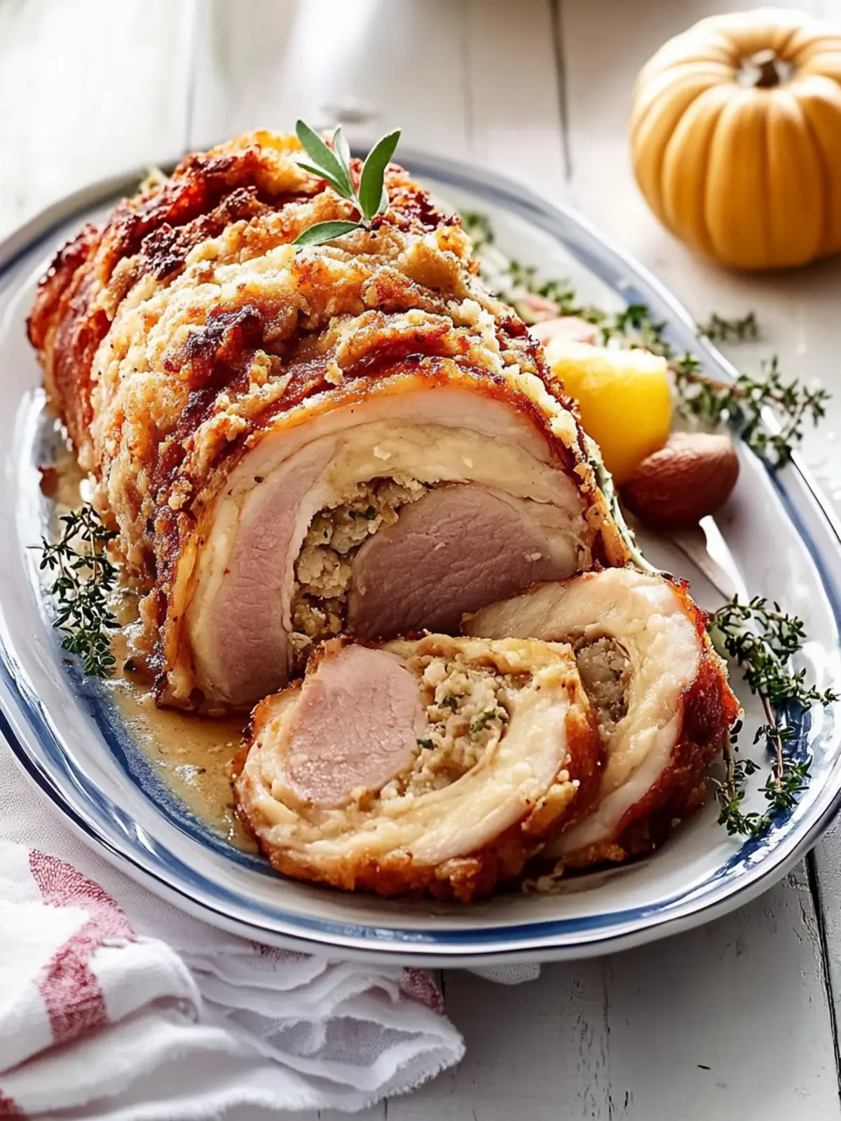 Crispy Rolled Pork with Easy Herb Stuffing for Perfect Dinners 2 Crispy Rolled Pork with Easy Herb Stuffing