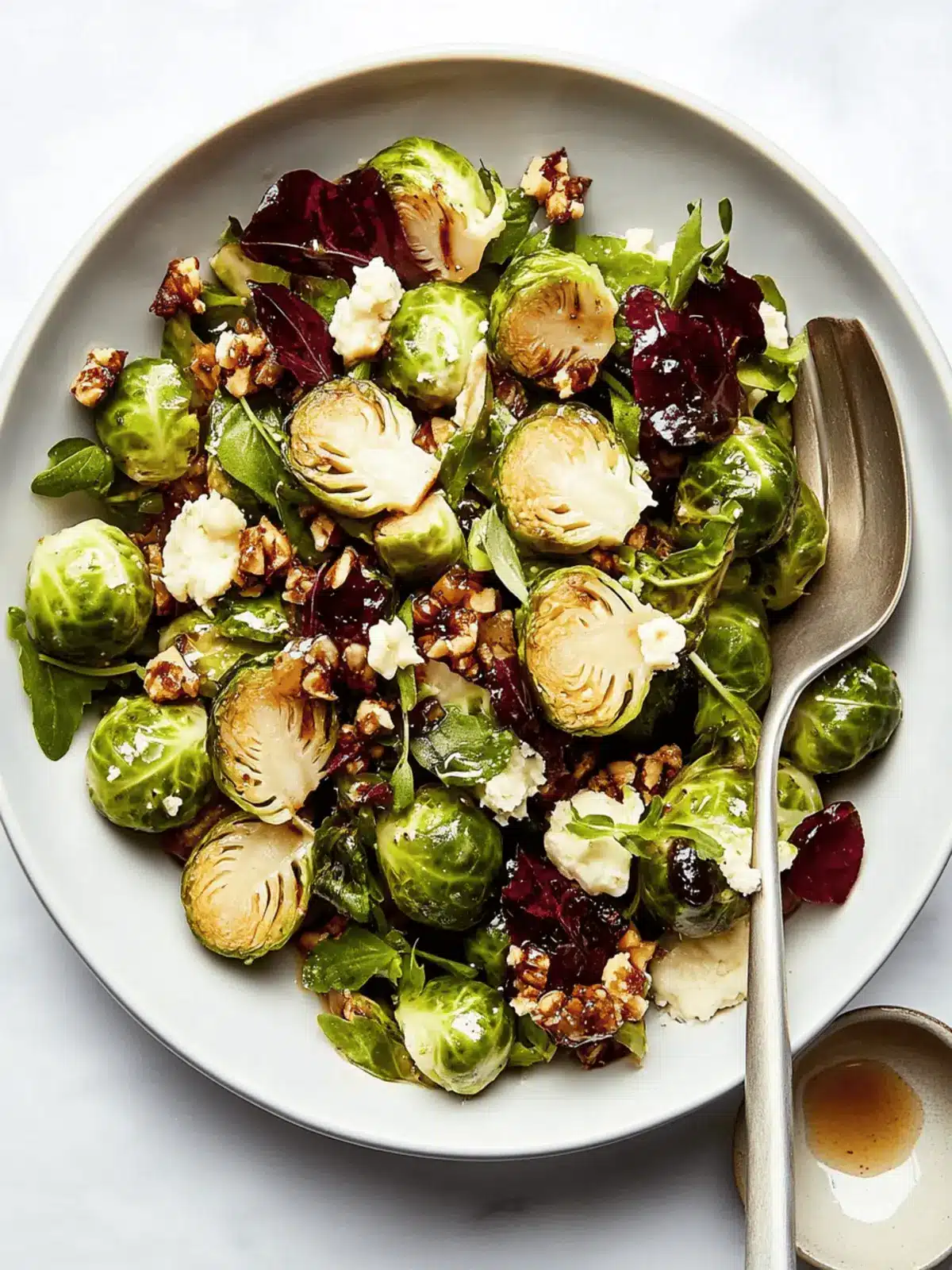 Air-Fryer Brussels Sprouts Salad With Spiced Maple Vinaigrette