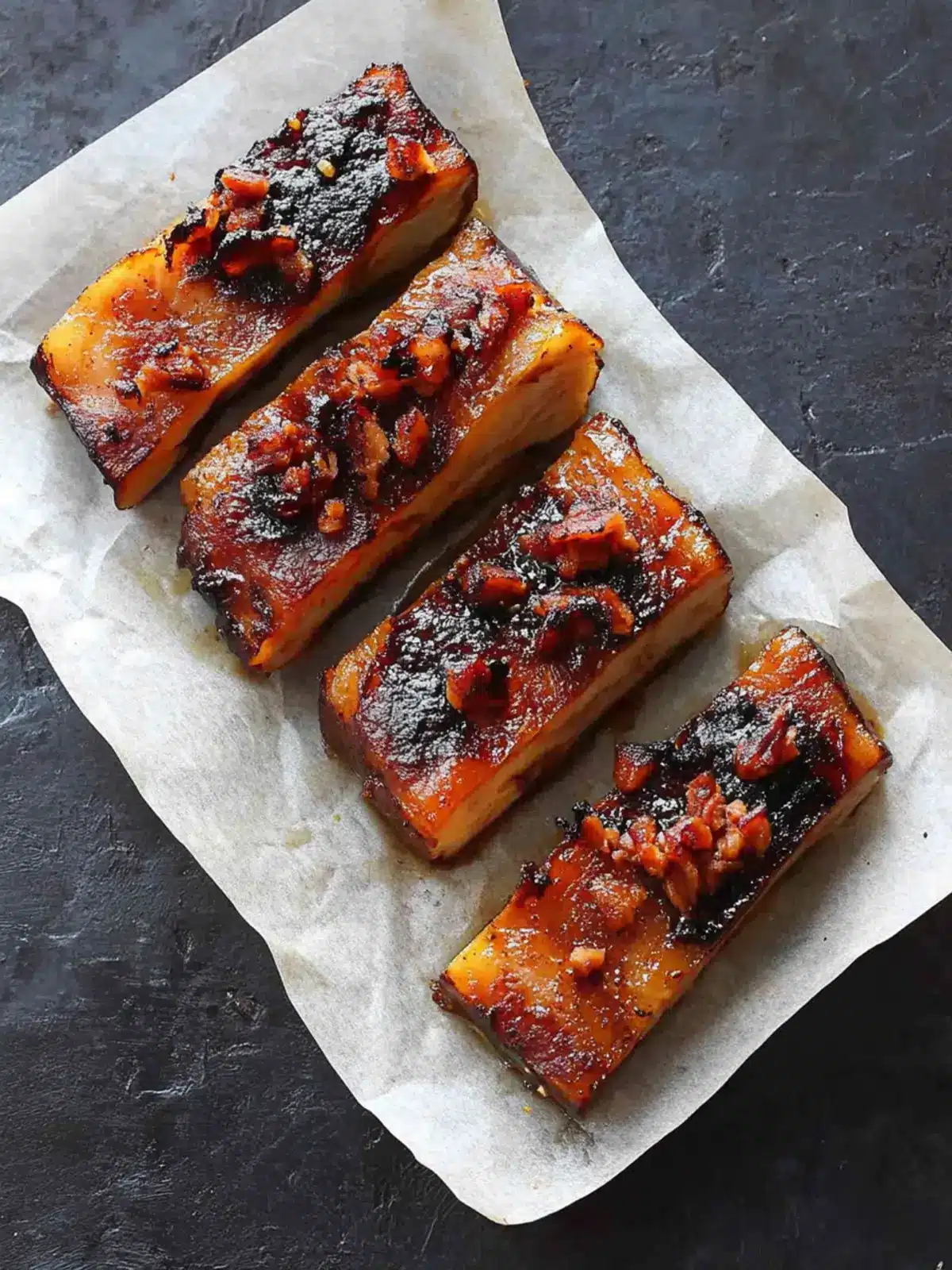 Slow Cooked Crispy Pork Belly Slices with Cider