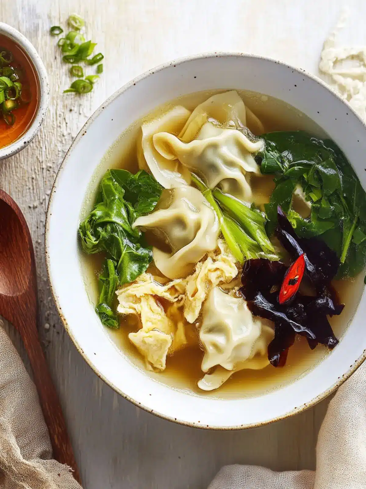 Egg Drop Wonton Soup