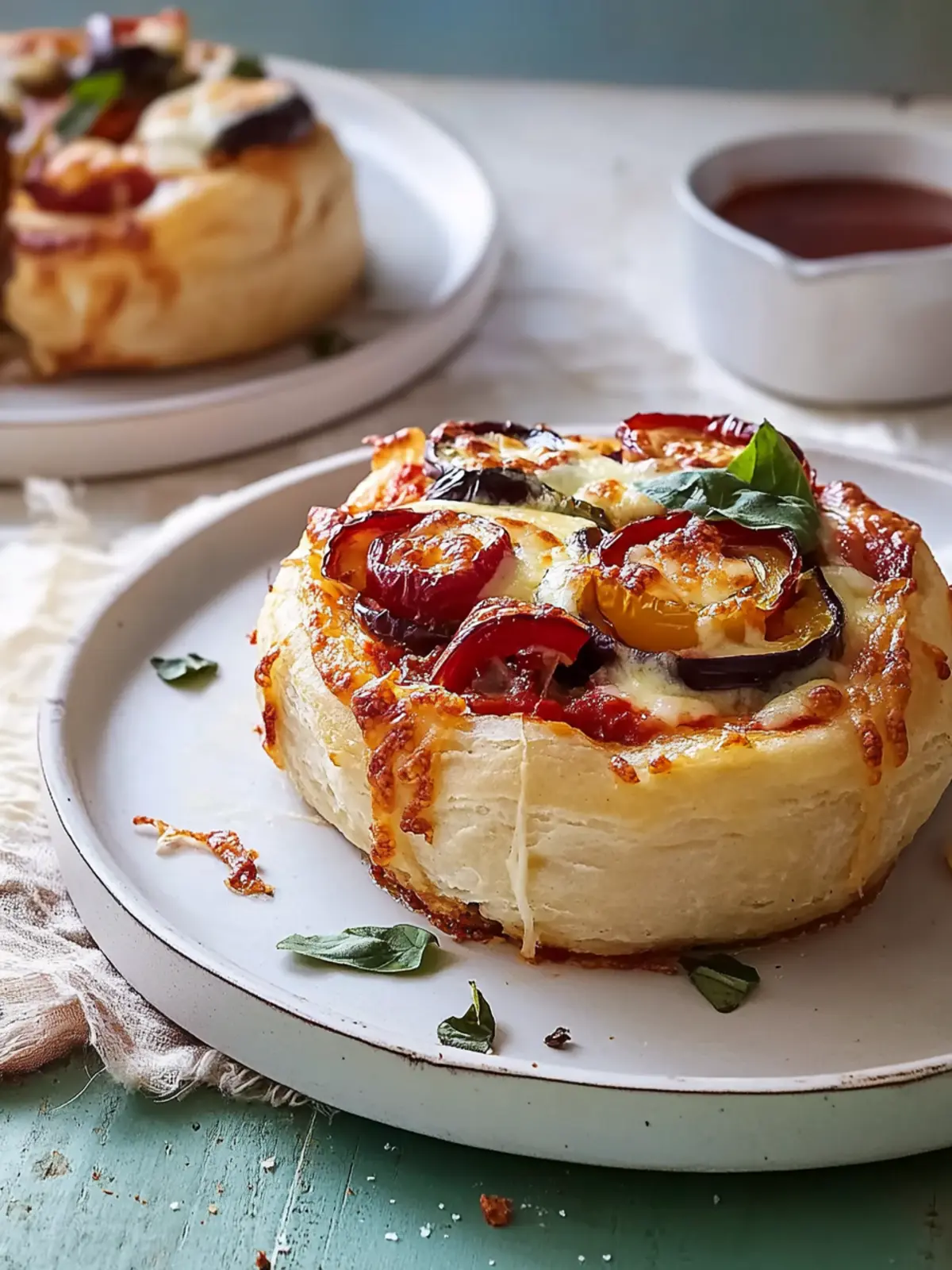 Irresistible Roasted Capsicum And Eggplant Pizza Scrolls Made Easy 4 Roasted Capsicum And Eggplant Pizza Scrolls