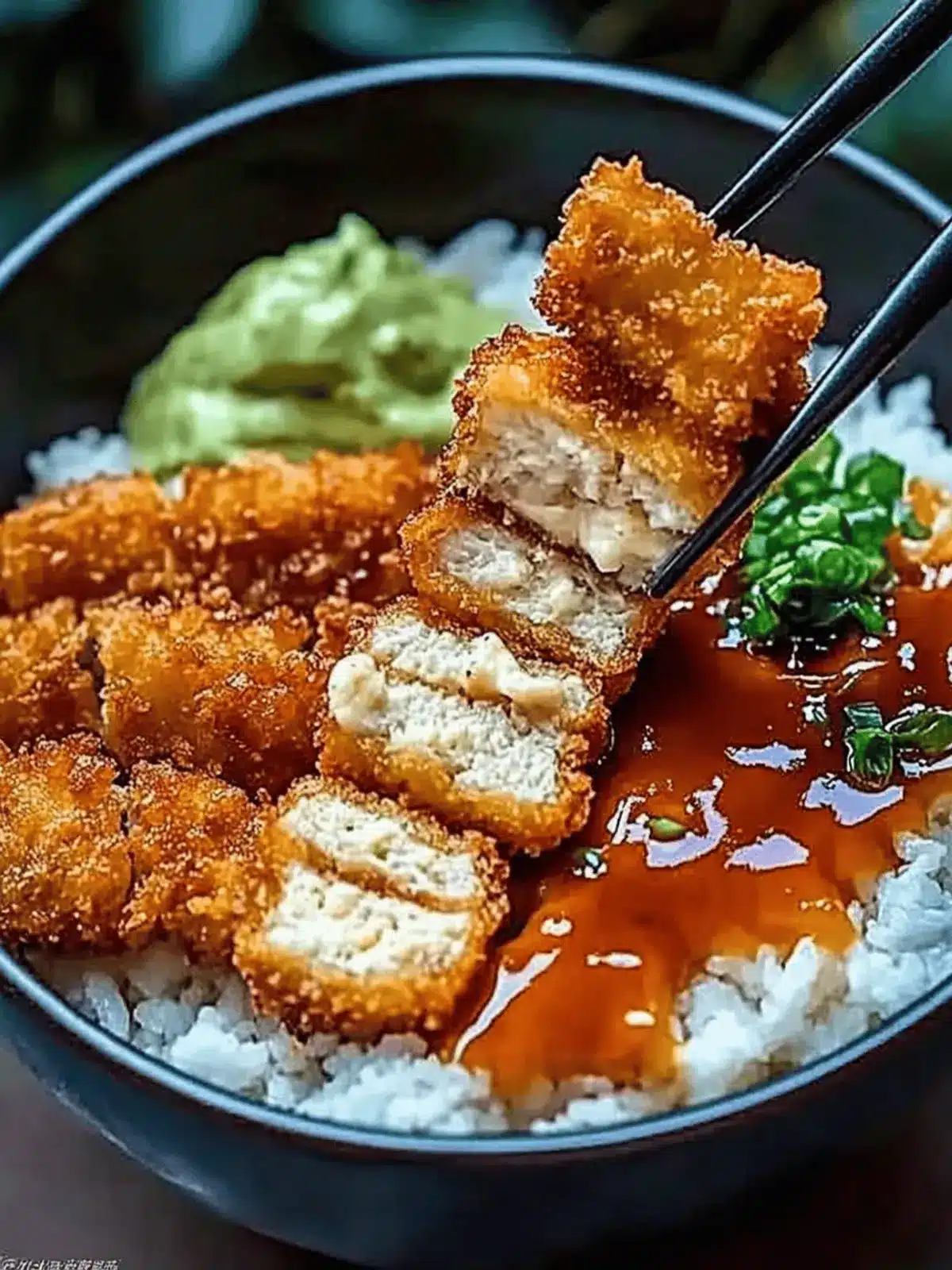 Japanese Katsu Bowls with Tonkatsu Sauce
