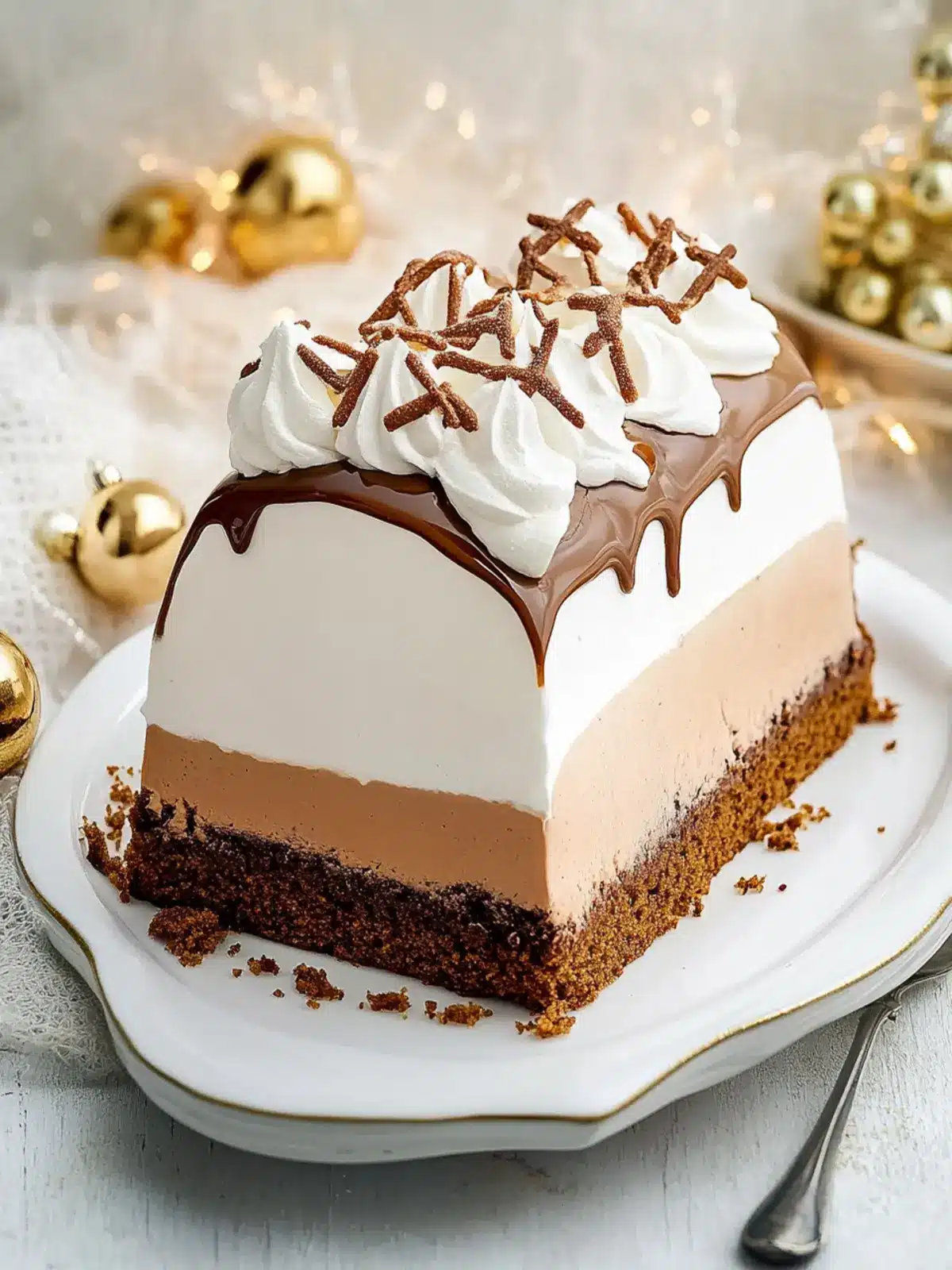 Christmas Gingerbread Bombe Alaska