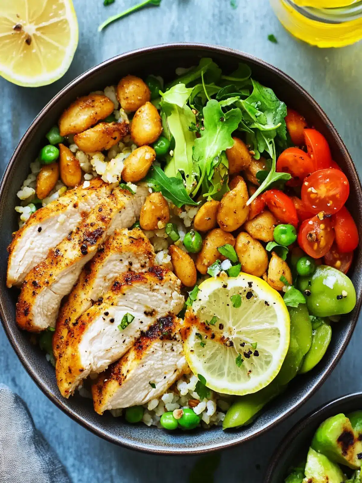 Lemon and Pepper Chicken Nourish Bowls for Quick Healthy Bliss 4 Lemon And Pepper Chicken Nourish Bowls