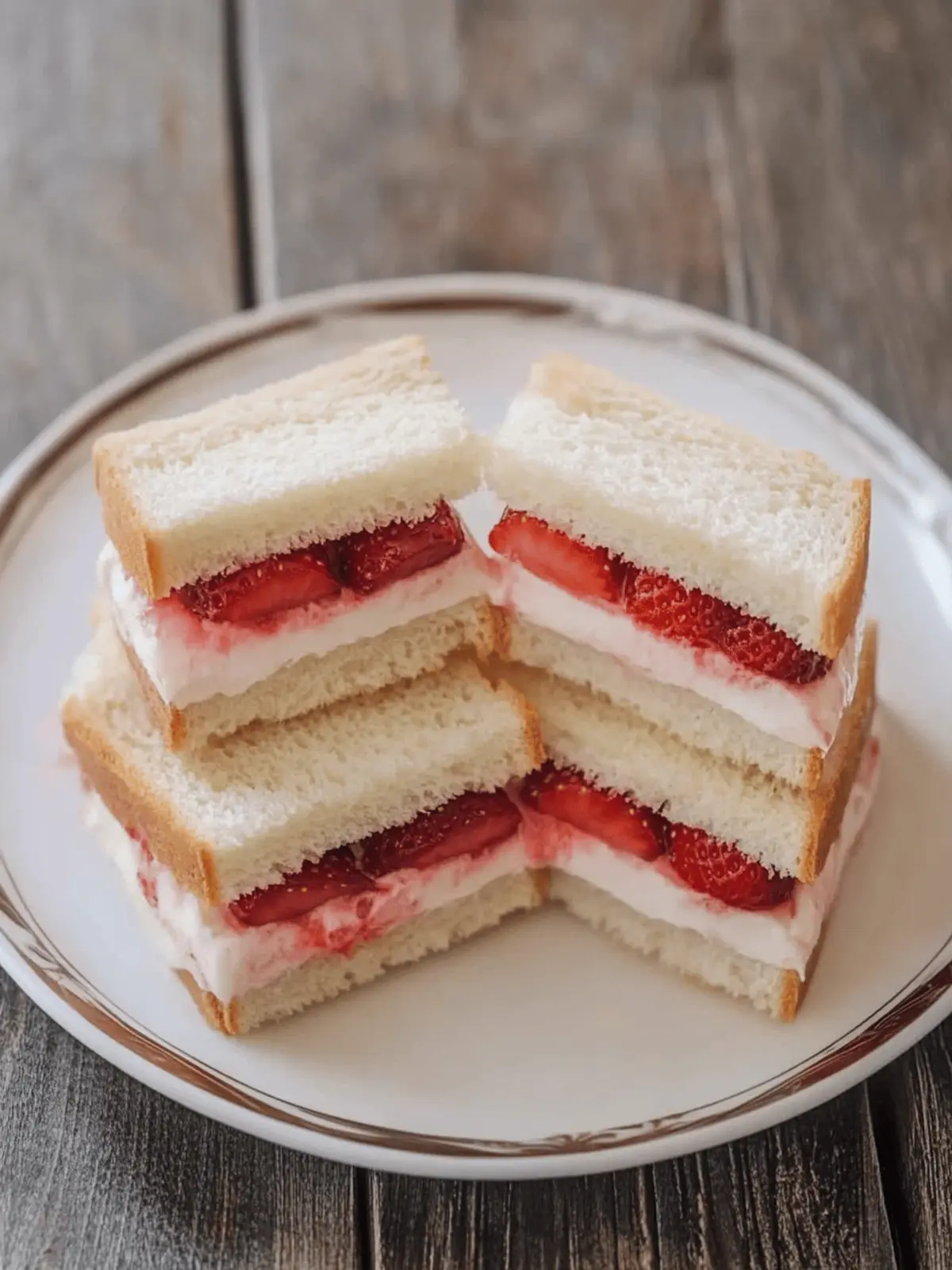 Delight in Ichigo Sando: Strawberry and Cream Sandwich Bliss 2 Ichigo Sando (Strawberry and Cream Sandwich)