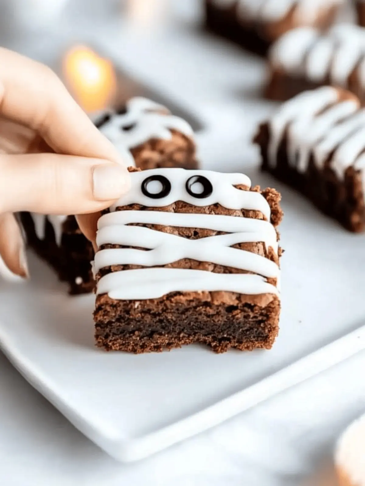 Mummy Halloween Brownies That Will Thrill Your Guests 4 Mummy Halloween Brownies