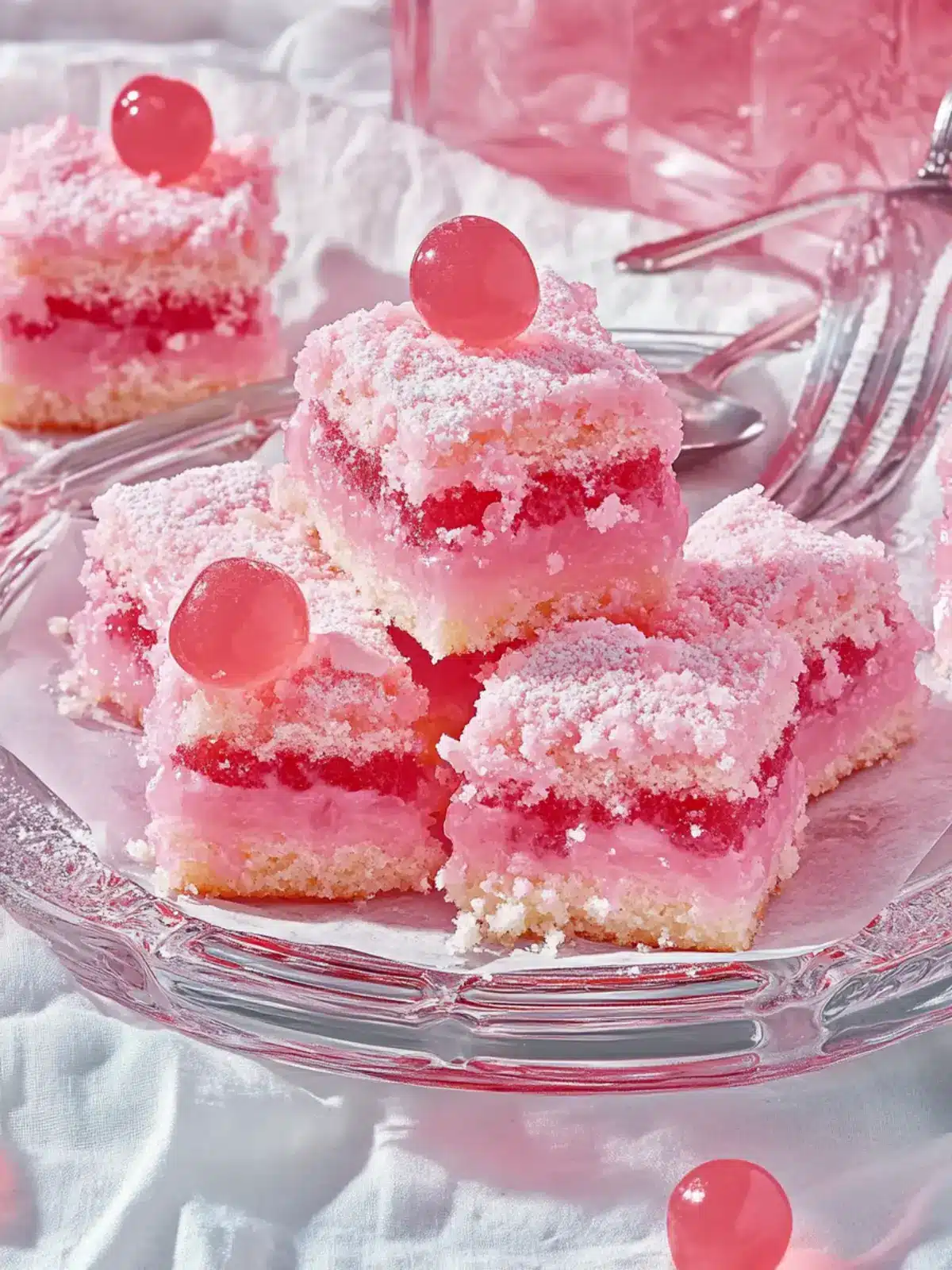 Pink Jelly Cakes