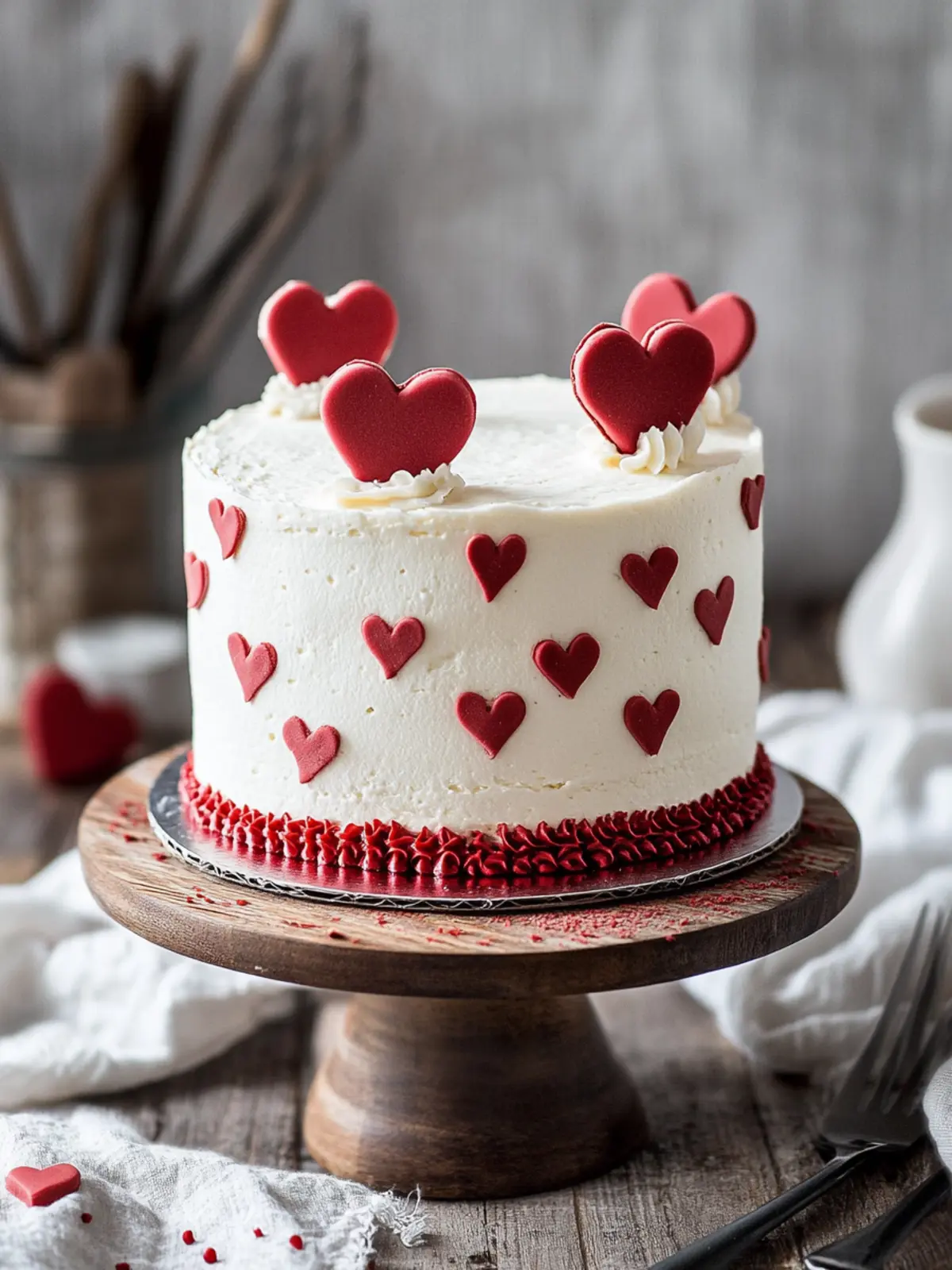 Decadent Red White Valentine's Day Cake to Wow Your Love 3 Red White Valentines Day Cake