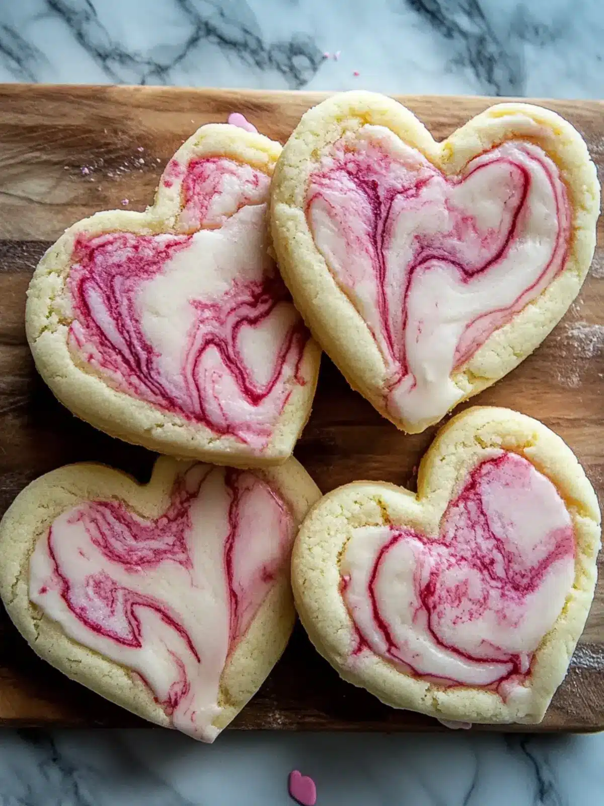 Create Marbled Valentine Sugar Cookies for Sweet Love Moments 3 Marbled Valentine Sugar Cookies