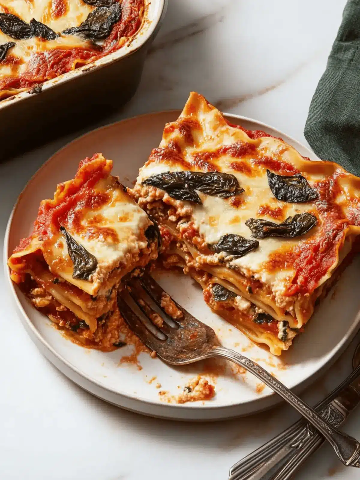 Savory Vegetarian Lasagna with Easy Roasted Tomato Sauce 4 Vegetarian Lasagna With Easy Roasted Tomato Sauce