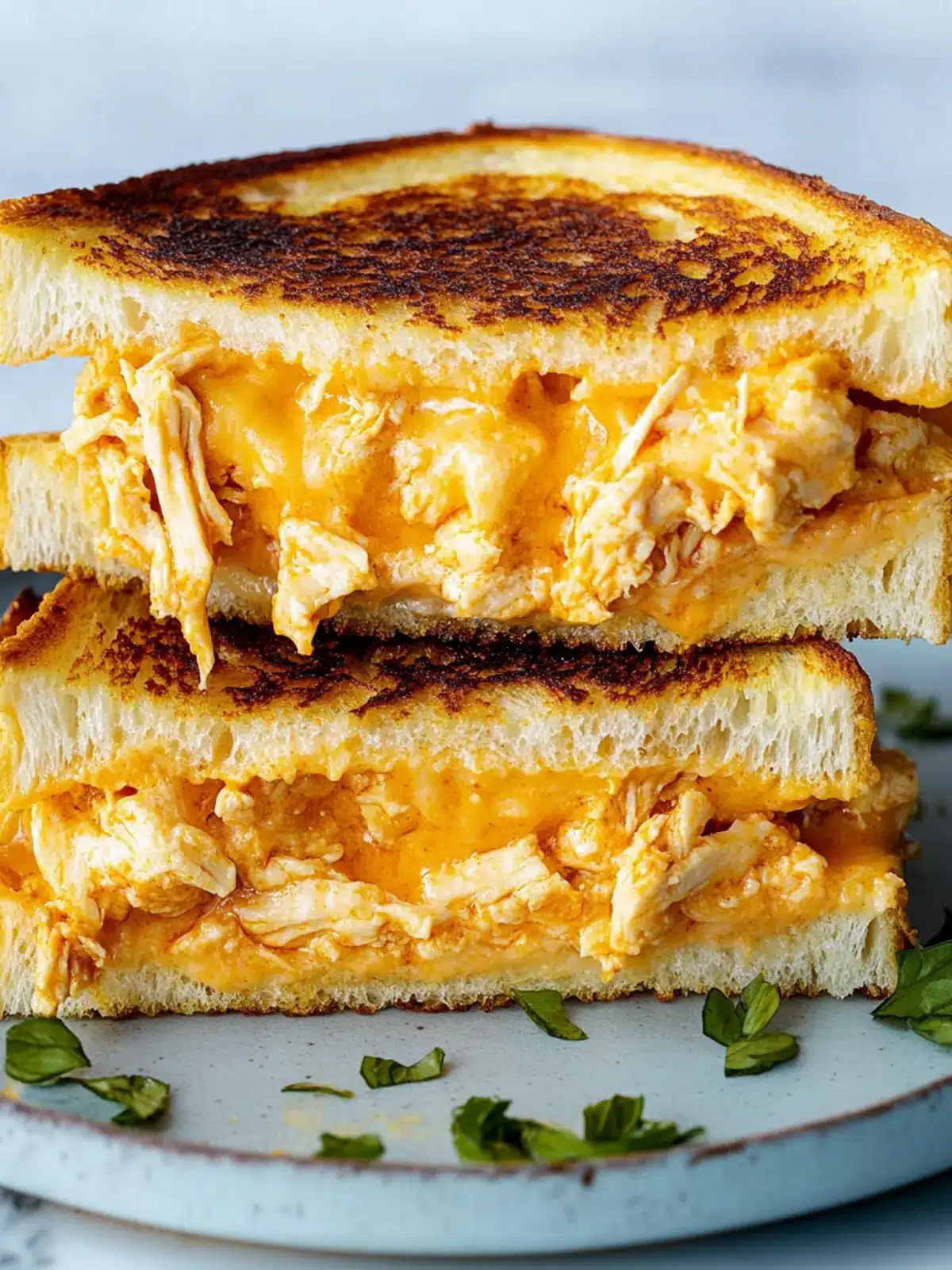 Buffalo Chicken Grilled Cheese