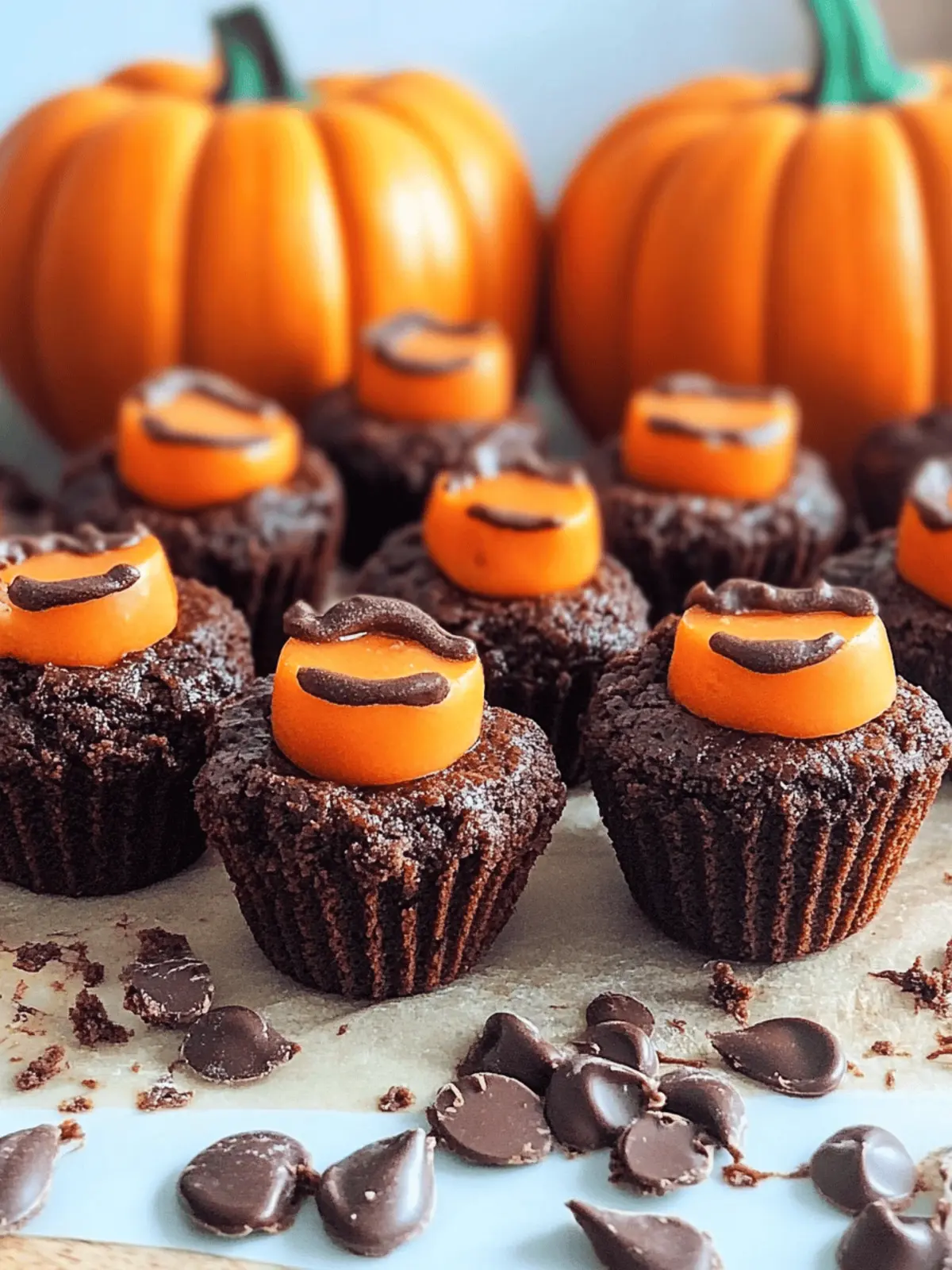 Pumpkin Patch Brownie Bites