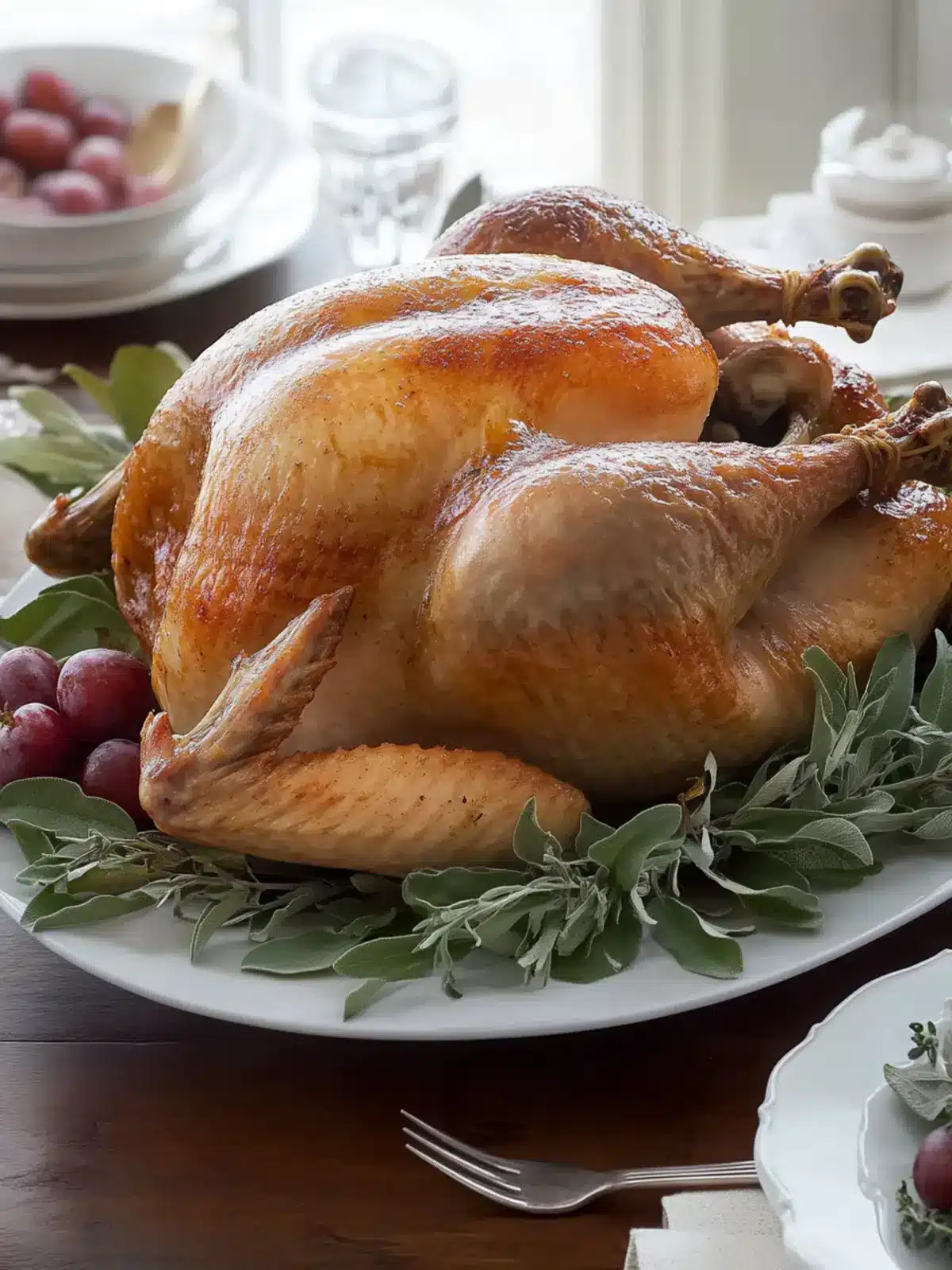 Traditional Brined Roast Turkey